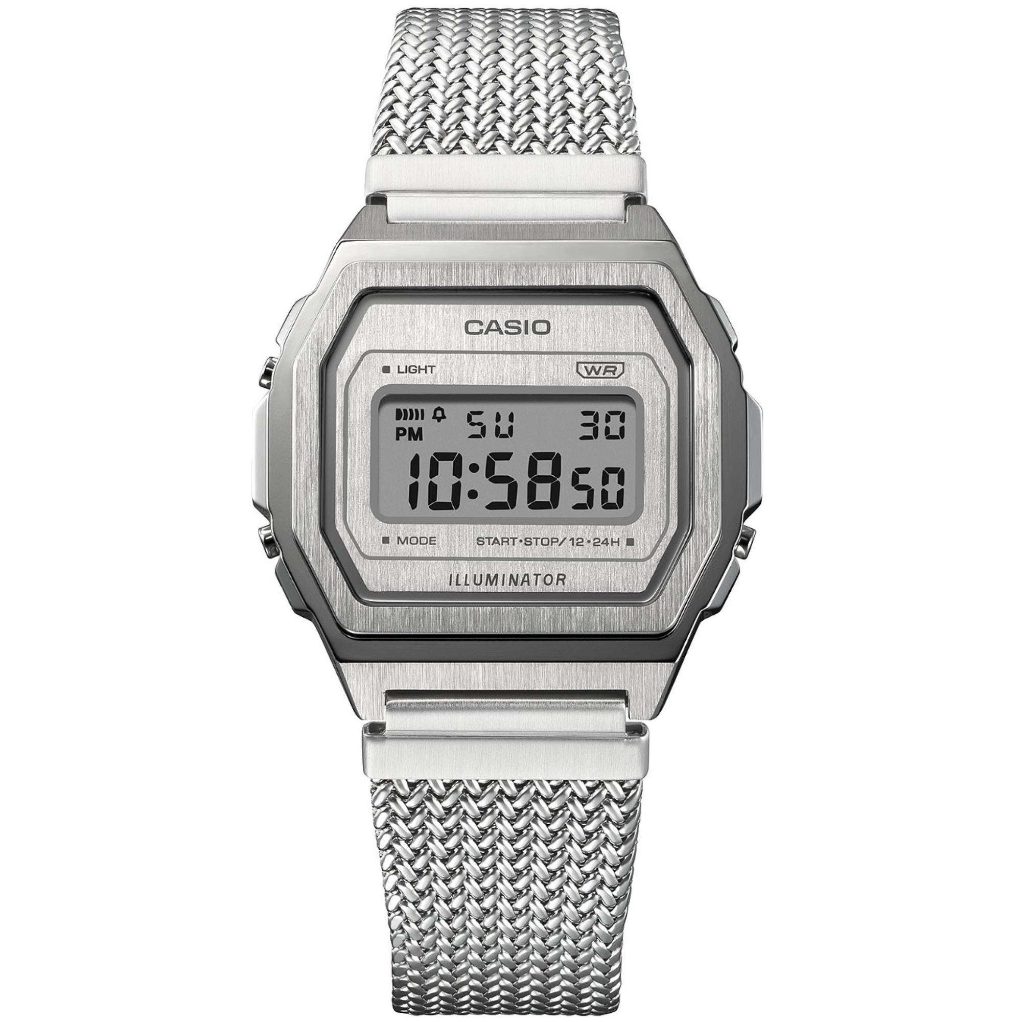 Casio Vintage Lithium Quartz Stainless Steel Watch A1000MA-7EF