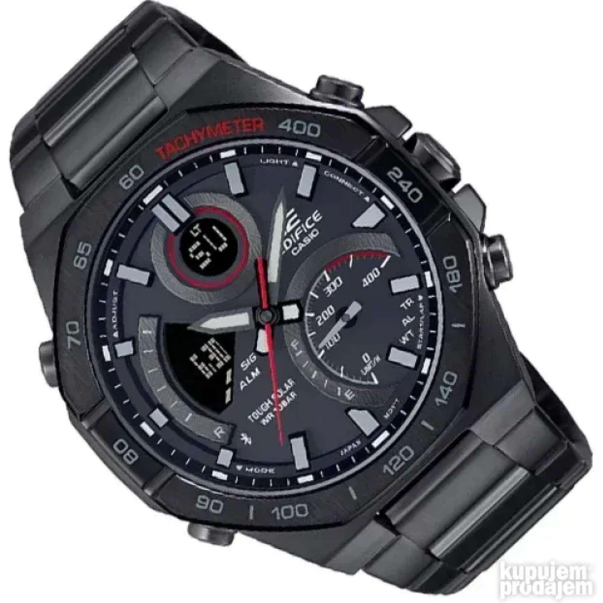 Casio Edifice Bluetooth Black Resin Bracelet Mens Watch ECB-950DC-1AEF