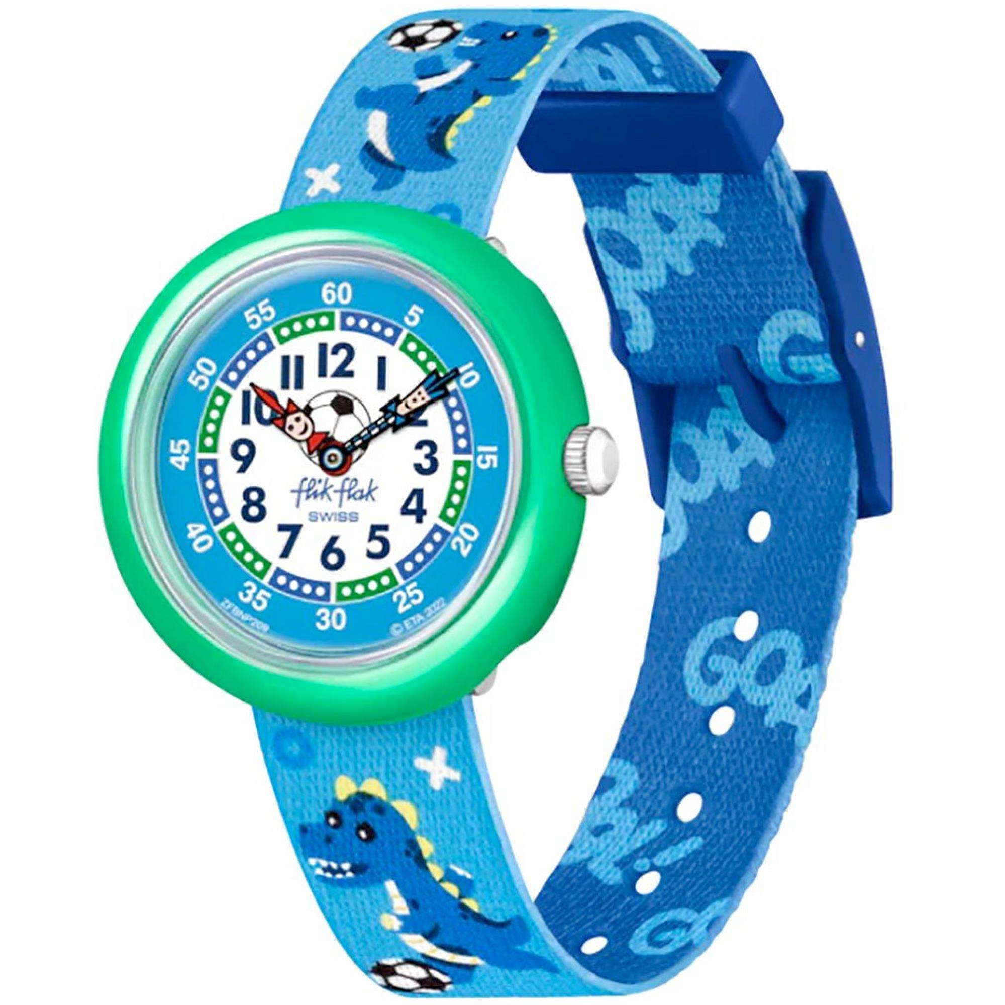 Flik Flak Soccerozauraus Sport Lovers Children Kids Watch FBNP209