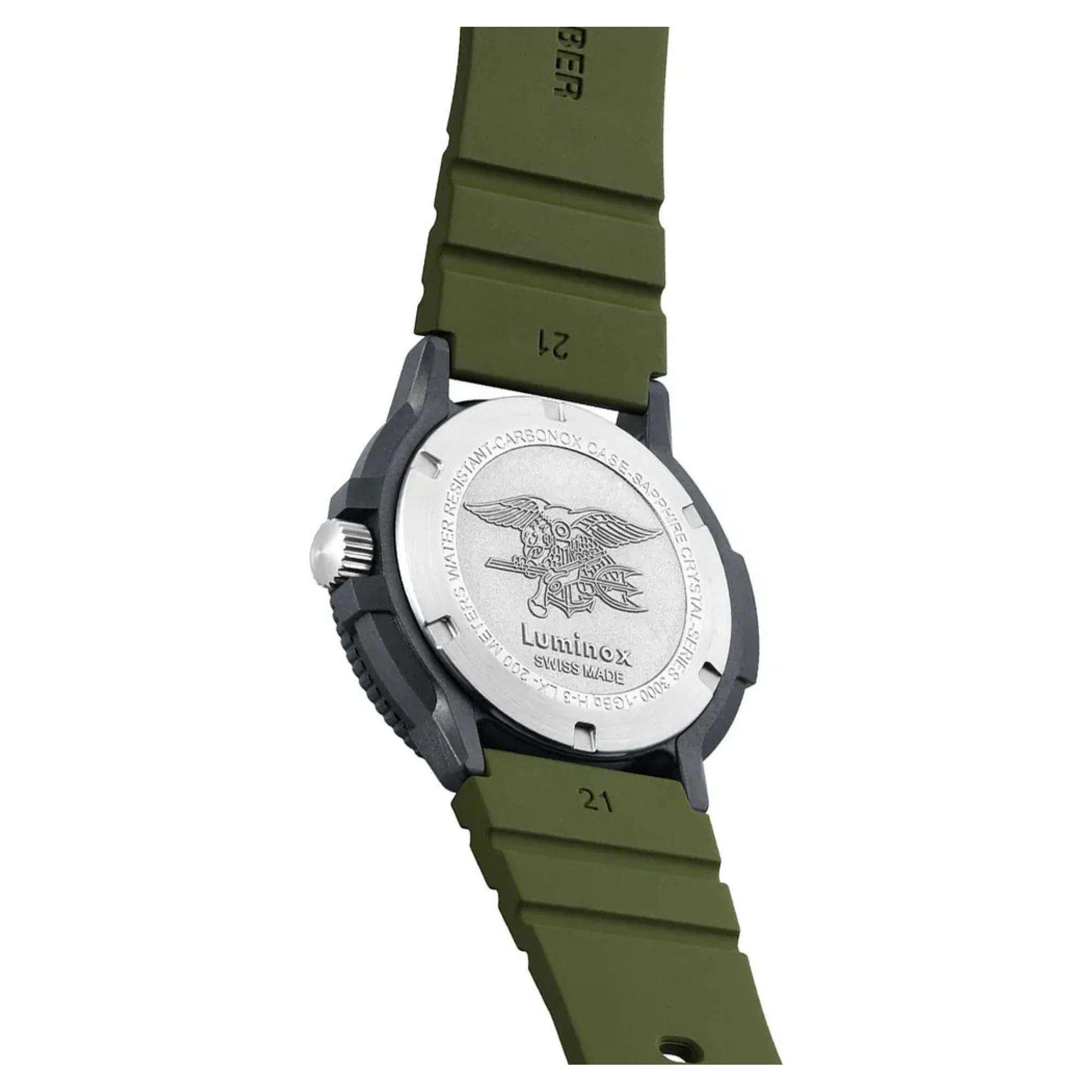 Luminox Sea Original Navy Seals 3000 Evo Series Mens Watch Green Dial XS.3013.EVO.S