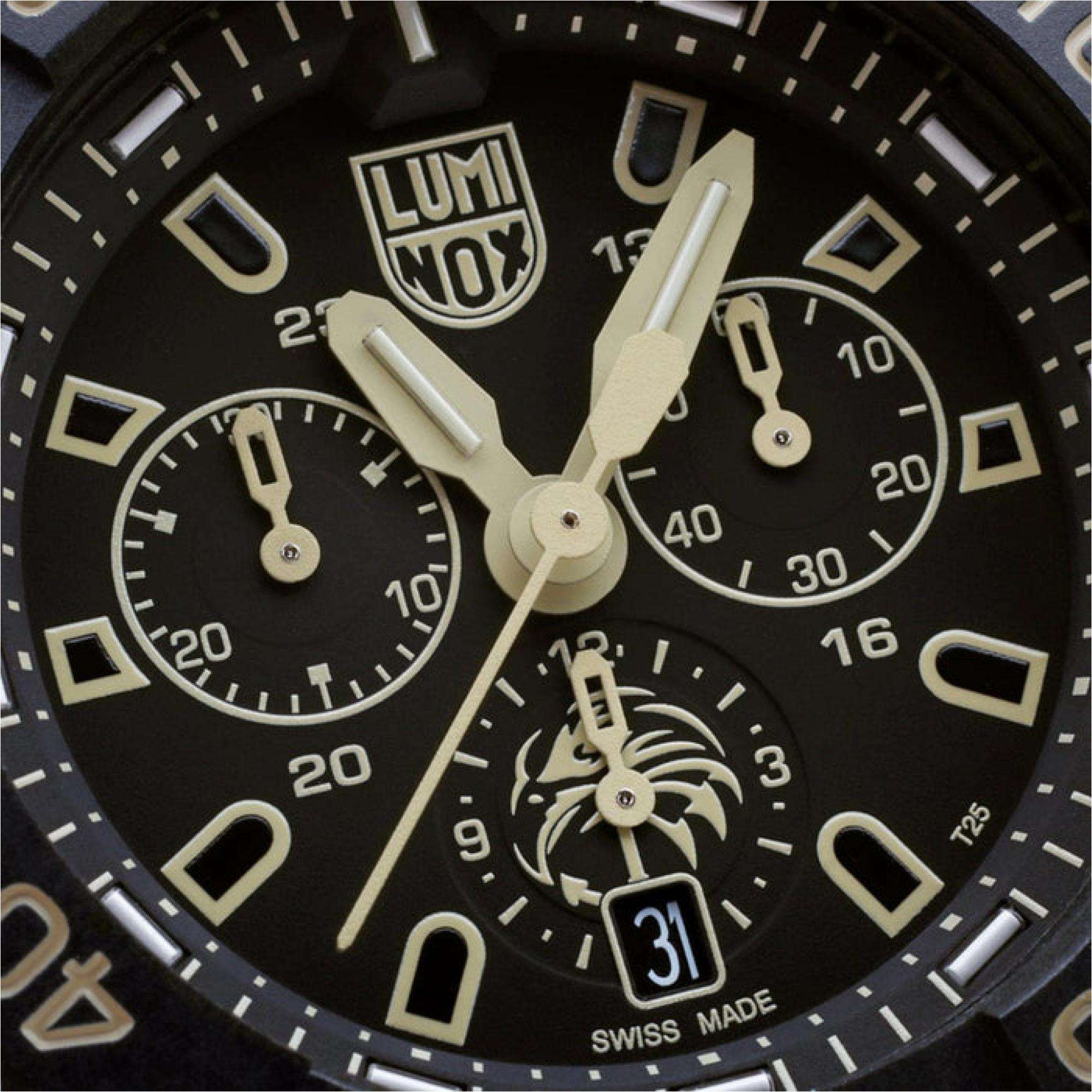 LUMINOX NAVY SEAL CHRONOGRAPH 3580 SERIES BLACK DIAL MENS WATCH XS.3590.NSF.SET
