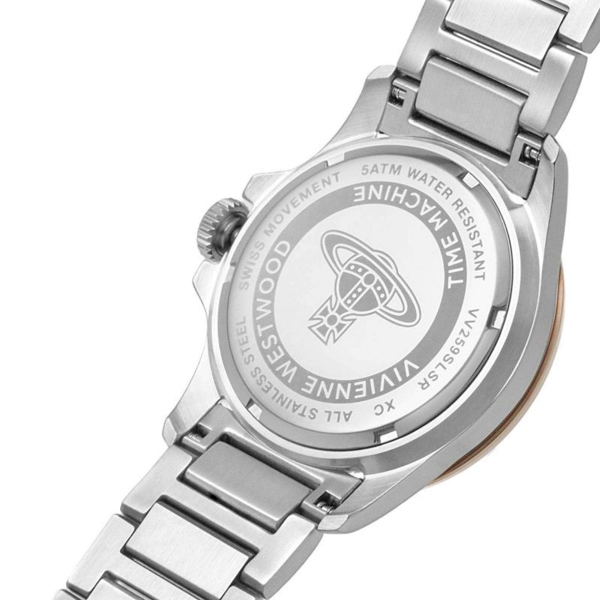 Vivienne Westwood Sunbury Unisex Quartz Watch with Silver Dial Stainless Steel Two Tone Bracelet VV259SLSR