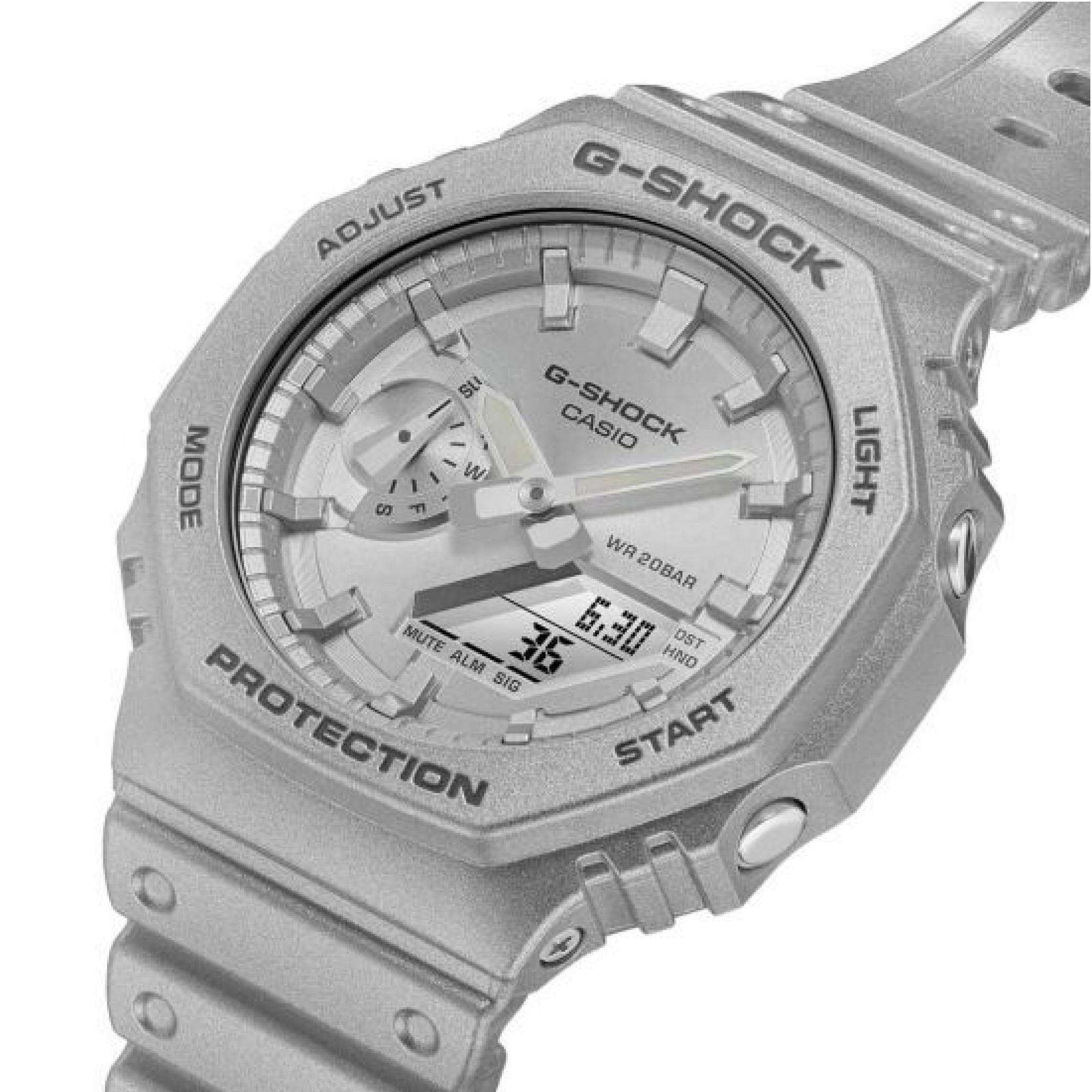 Casio G-Shock Classic Forgotten Future Silver Mens Watch GA-2100FF-8AER