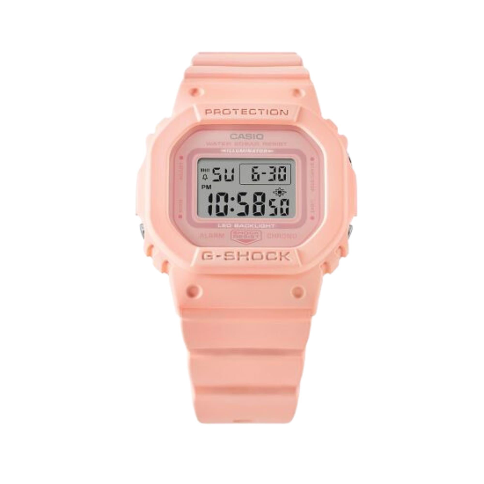 Casio G-Shock Quartz Pink Dial Pink Resin Strap Watch GMD-S5600BA-4ER