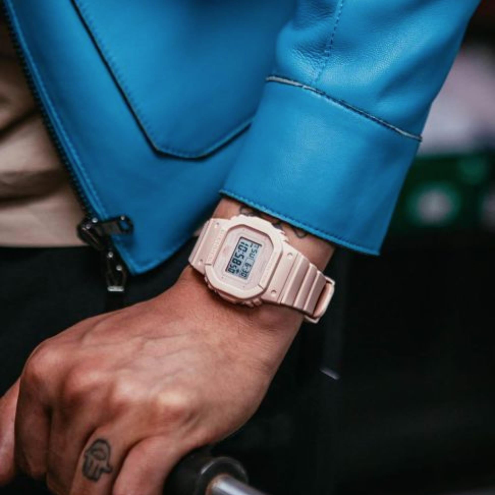 Casio G-Shock Quartz Pink Dial Pink Resin Strap Watch GMD-S5600BA-4ER