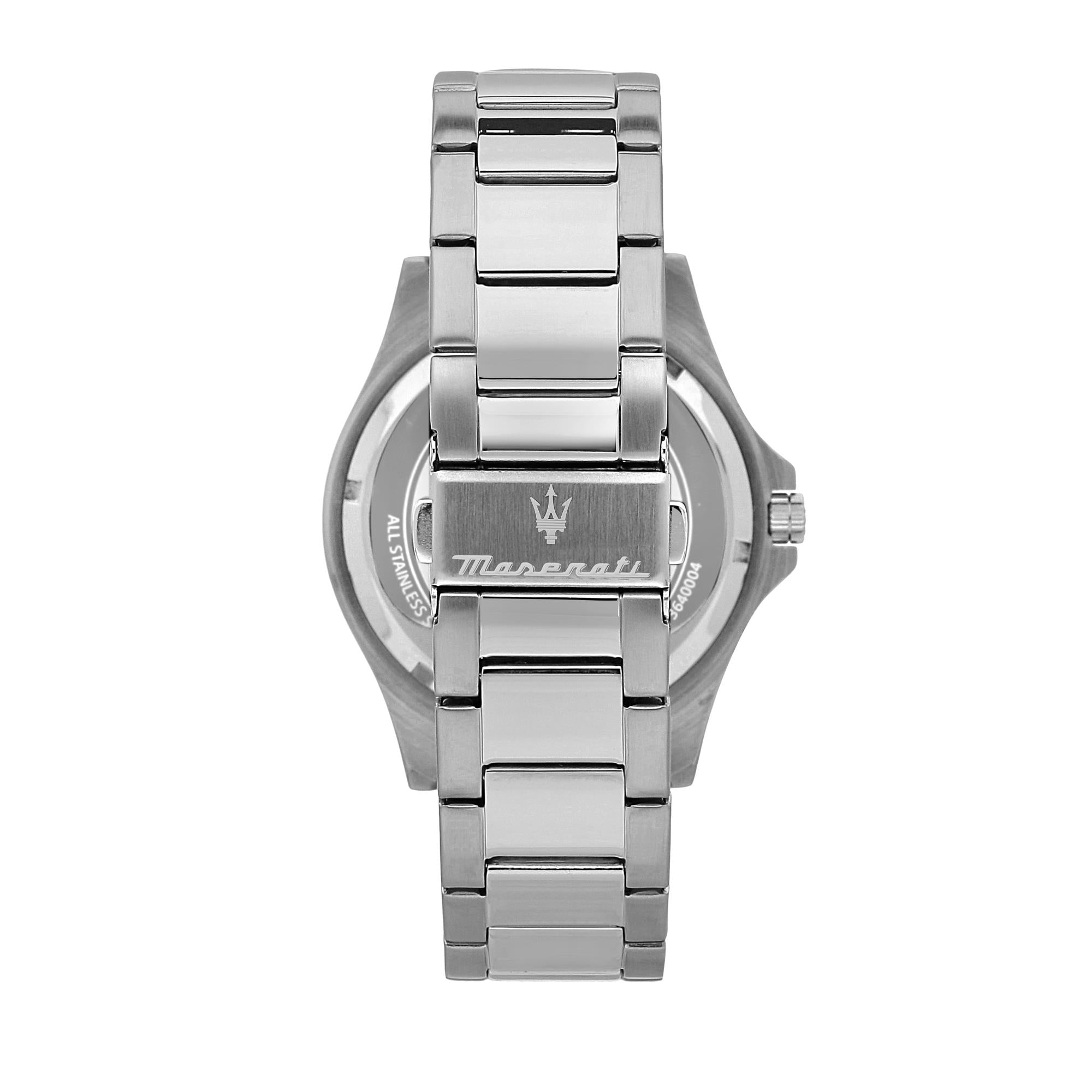 Maserati Sfidia Quartz Black GMT Dial Steel Bracelet Men's Watch R8853140005