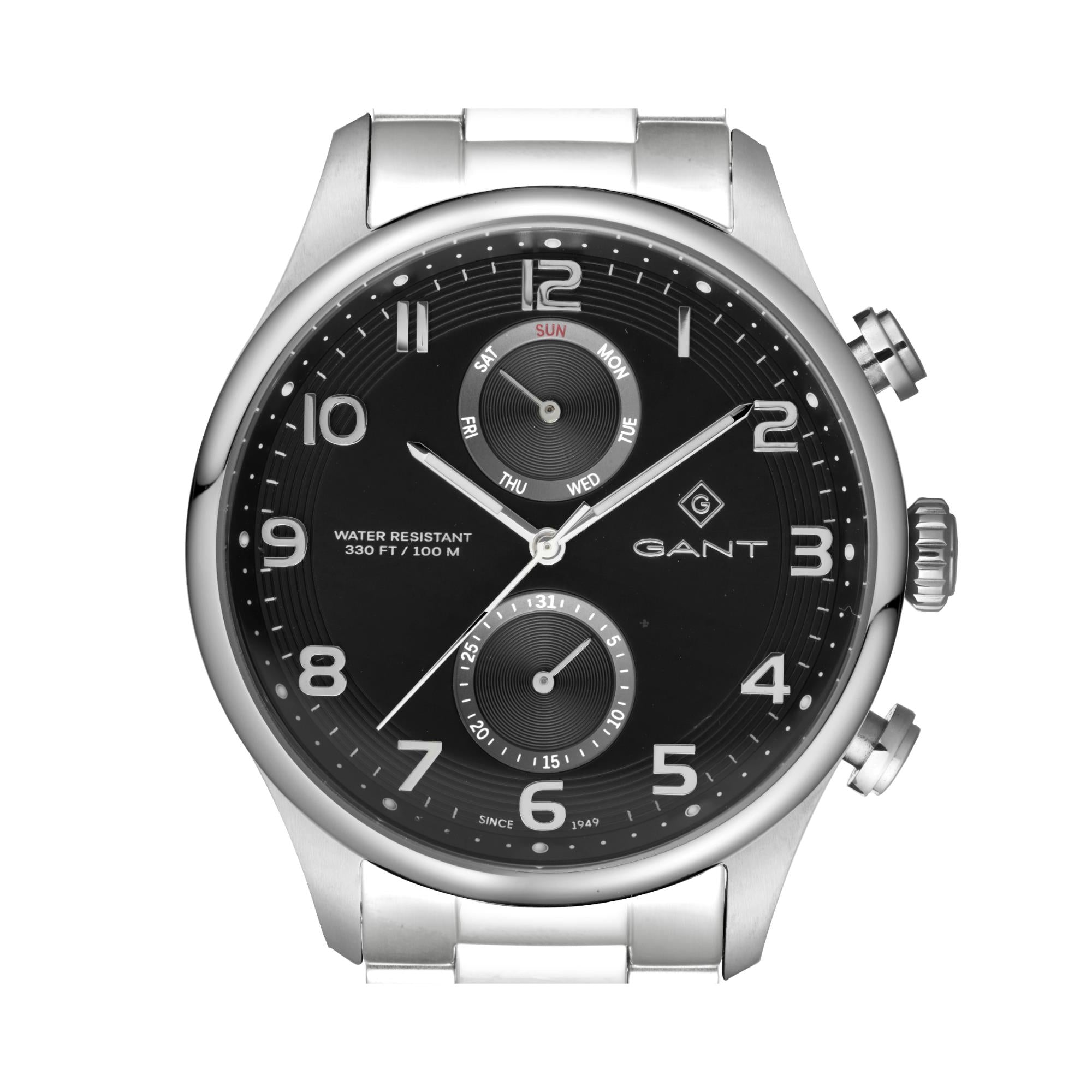 Gant Southampton Quartz Black Chronograph Dial Steel Bracelet Men's Watch G175006