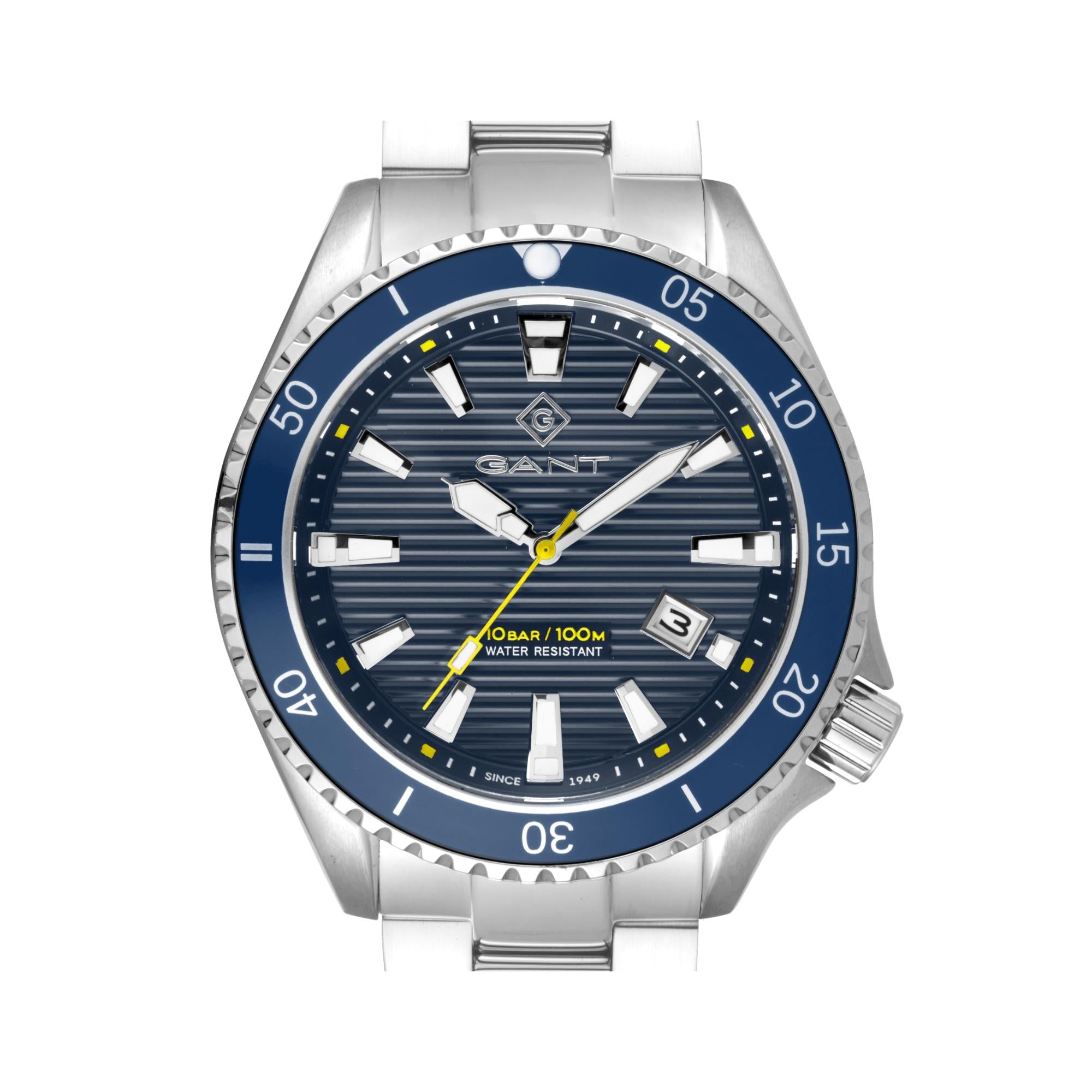 Gant Waterville Quartz Blue Dial Steel Bracelet Men's Watch G174002
