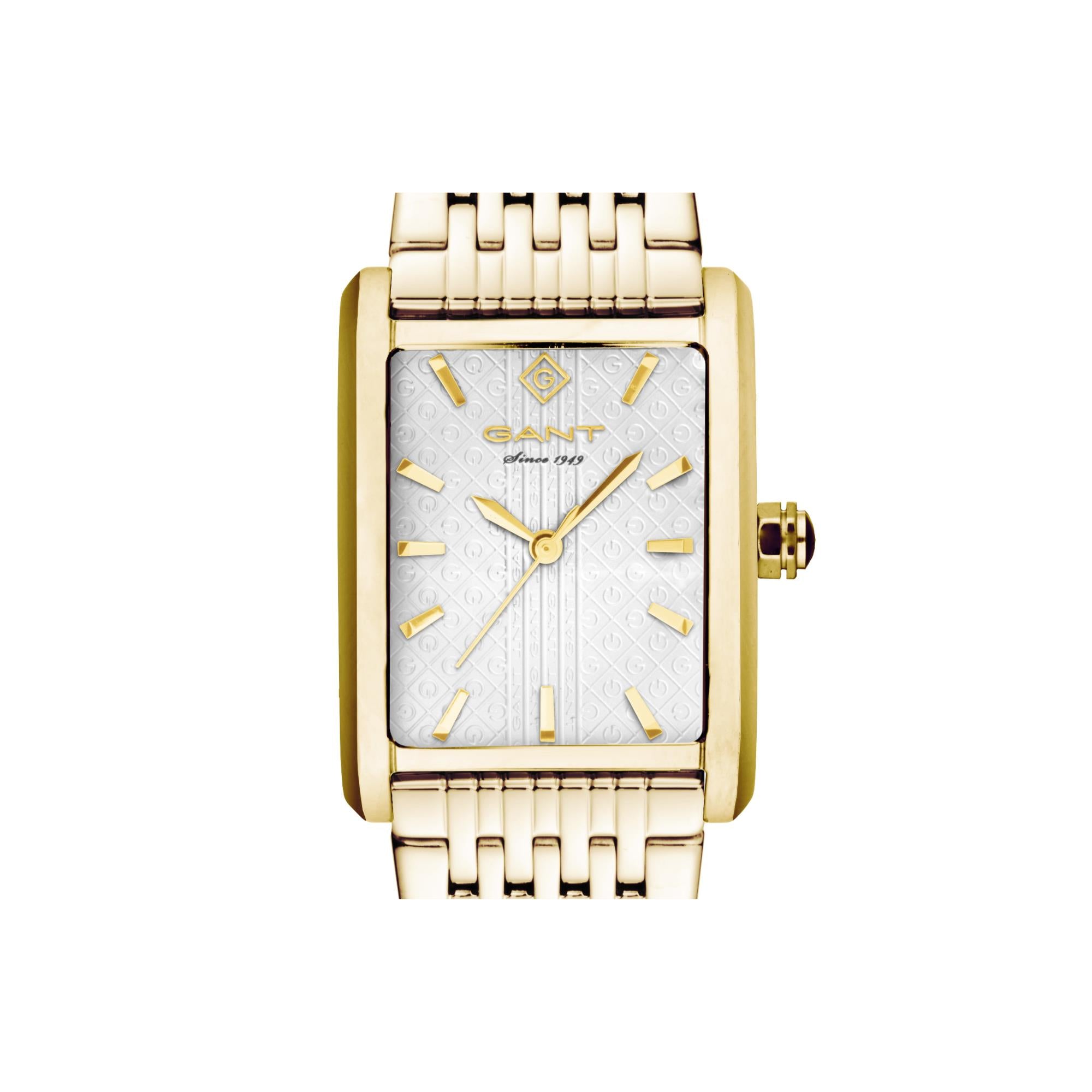 Gant Rhode Island Quartz White Dial Gold PVD Steel Bracelet Ladies Watch G173002