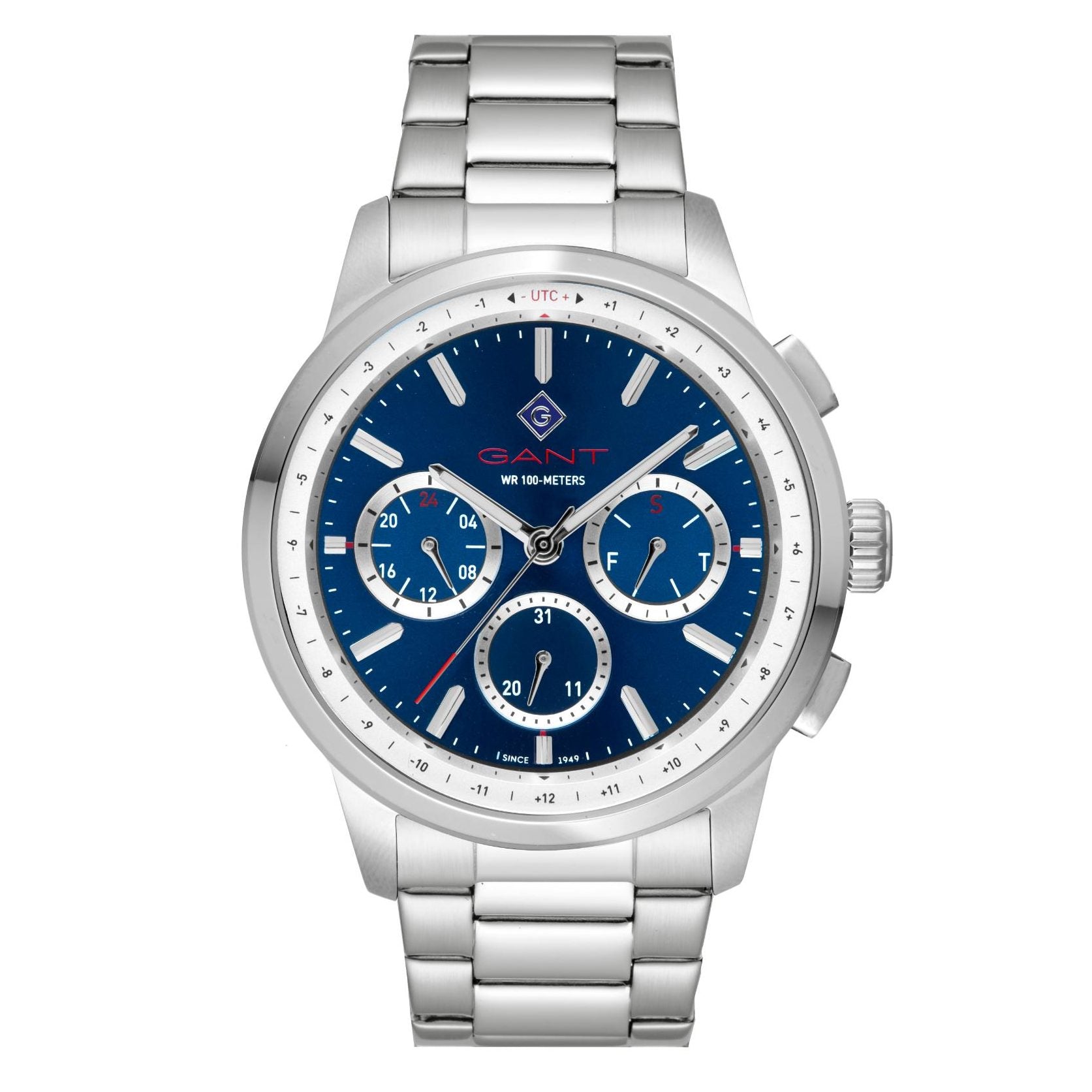 Gant Middletown Quartz Blue Chronograph Dial Steel Bracelet Men's Watch G154019