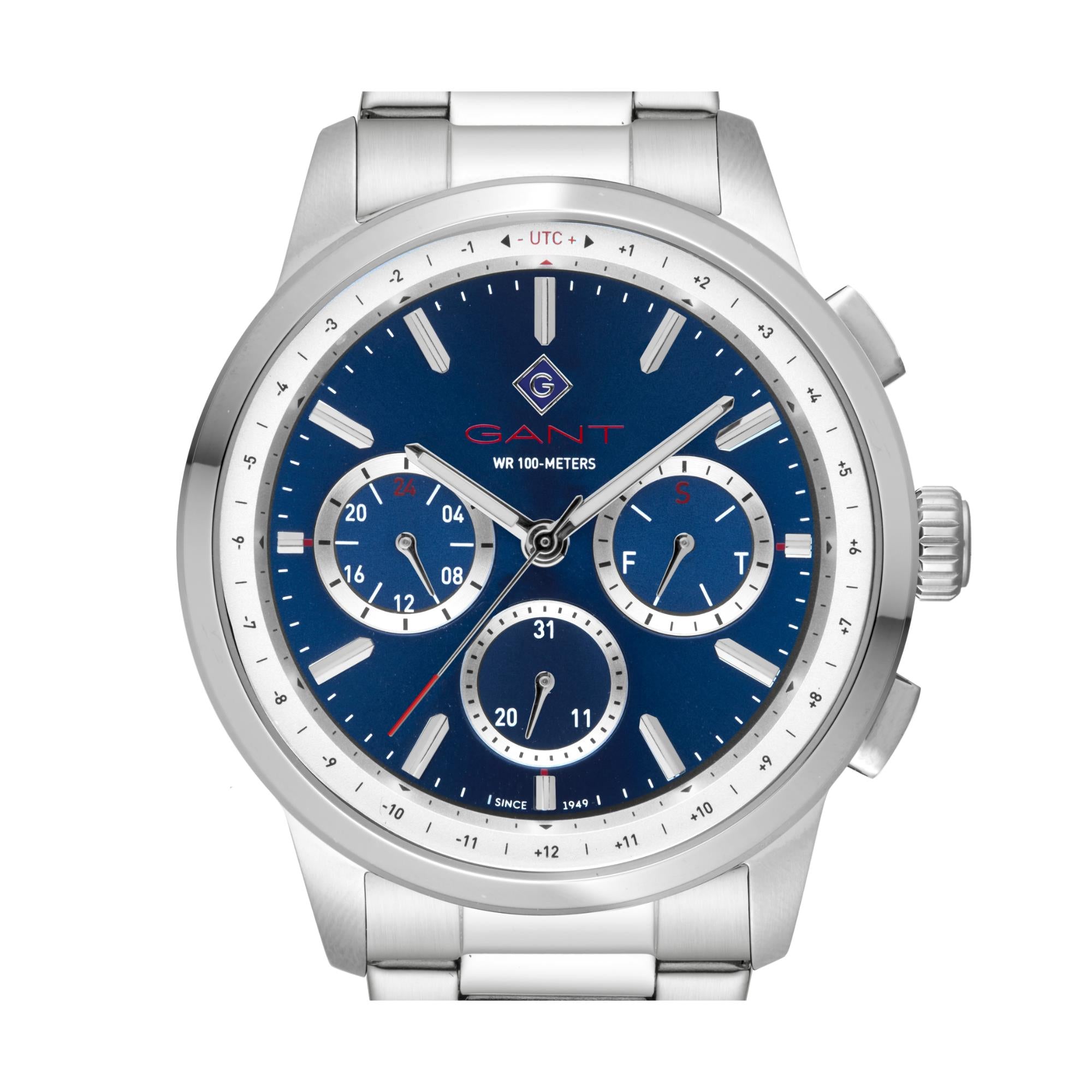 Gant Middletown Quartz Blue Chronograph Dial Steel Bracelet Men's Watch G154019