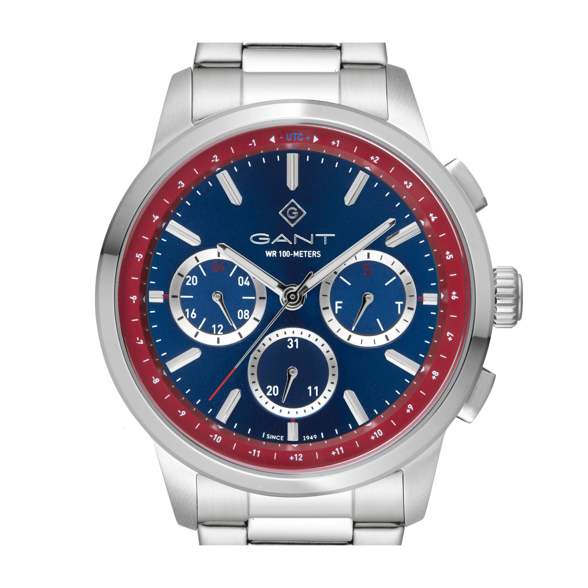 Gant Middletown Quartz Blue Chronograph Dial Steel Bracelet Men's Watch G154018