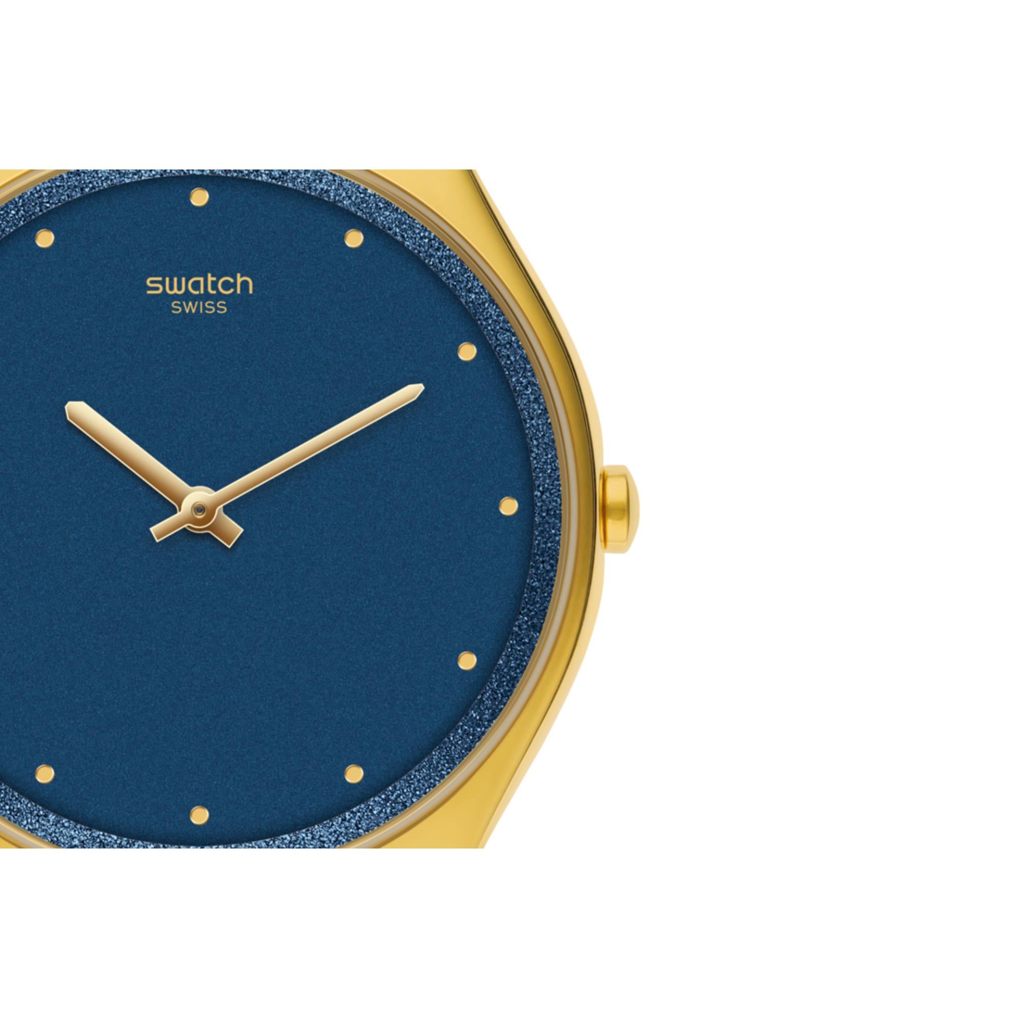 Swatch New Gent Ocean Skin Quartz Blue Dial Unisex Watch SYXG108