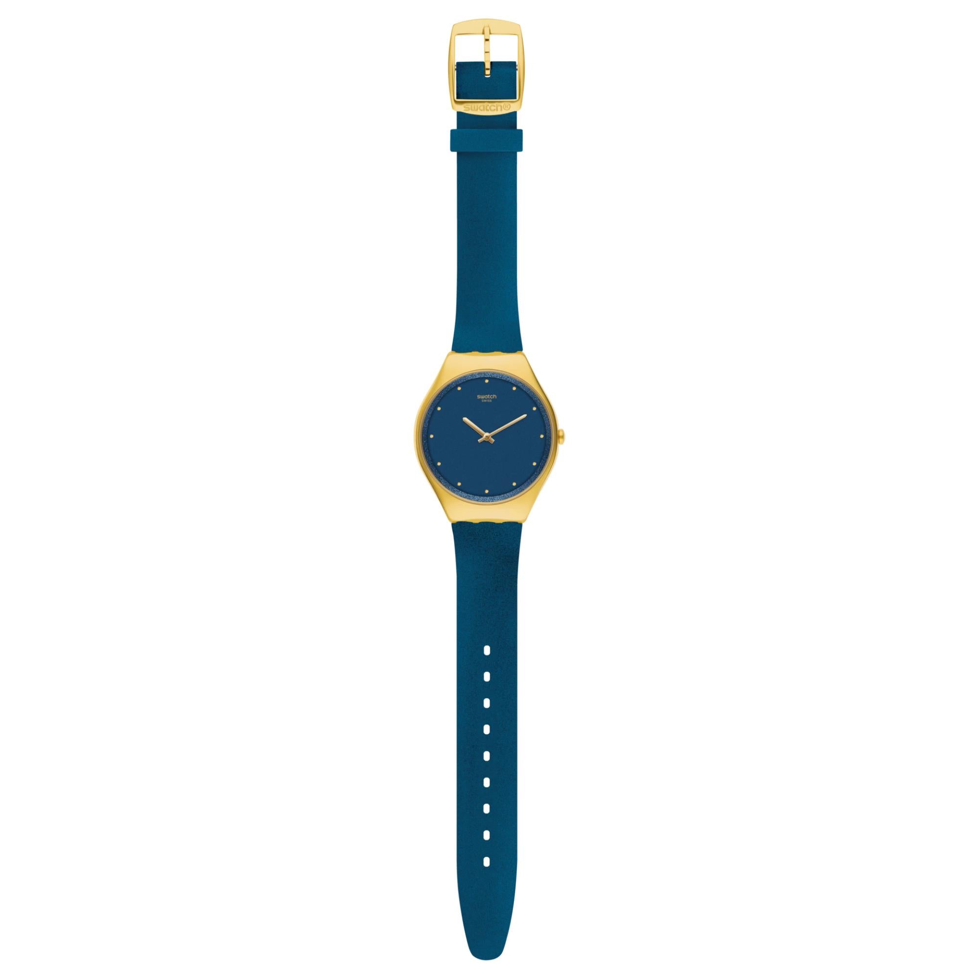 Swatch New Gent Ocean Skin Quartz Blue Dial Unisex Watch SYXG108
