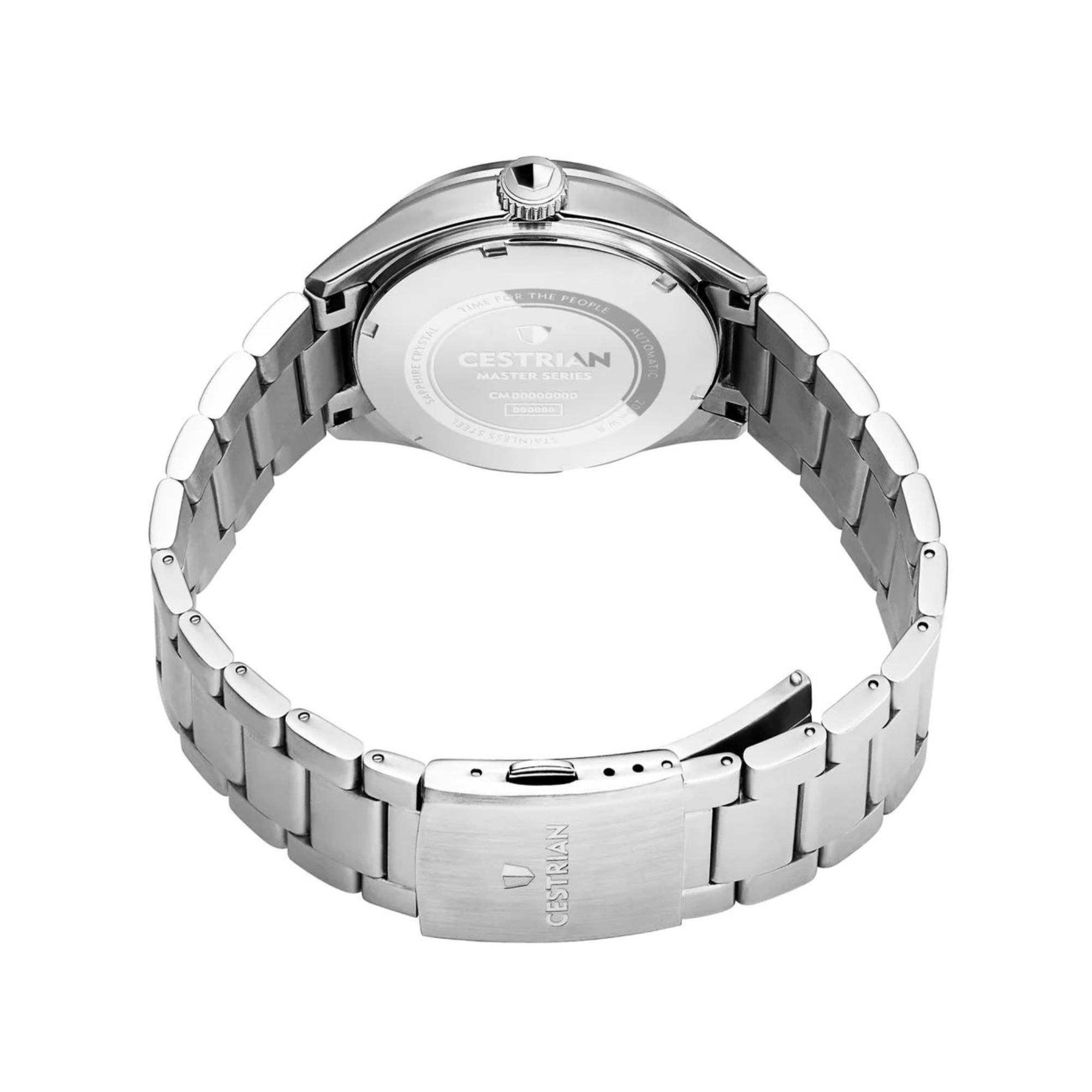 Cestrian Master Series V2 Black Dial Steel Bracelet Automatic Men's Watch CM111B0660