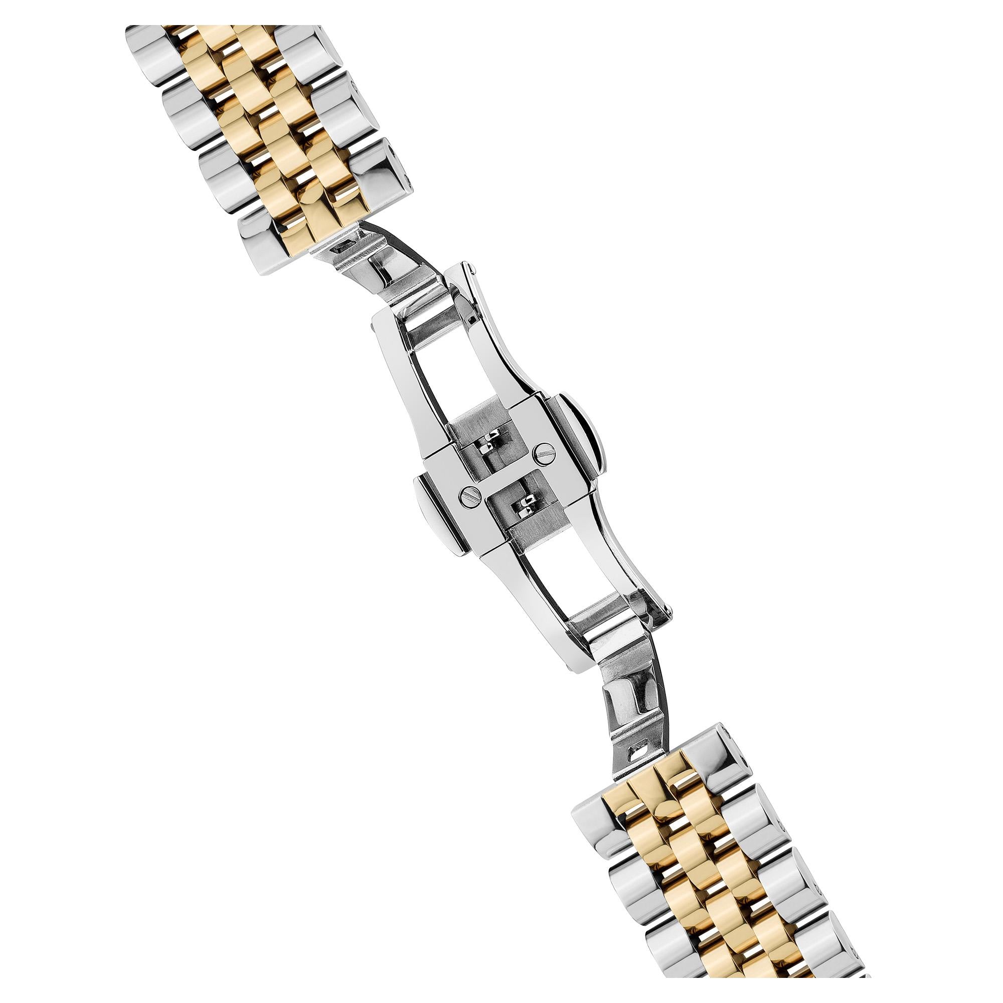 Ingersoll The Herald Automatic Silver Dial Gold PVD Milanese Bracelet Men's Watch I004014