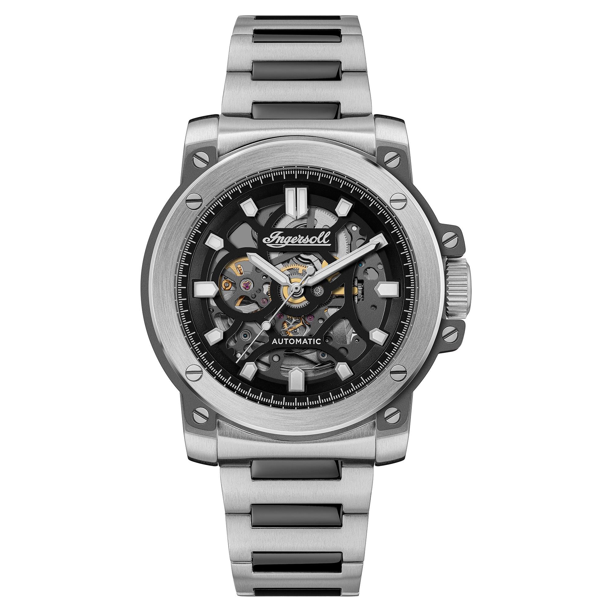 Ingersoll 1892 The Freestyle Automatic Black Dial Two-Tone Stainless Steel Bracelet Men's Watch I14403