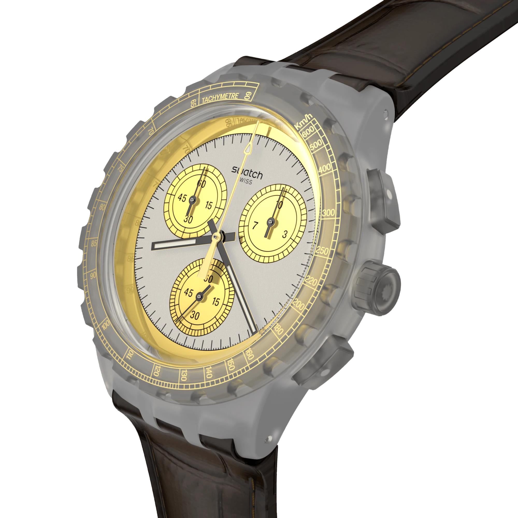 Swatch Golden Radiance Men's Watch SUSM100