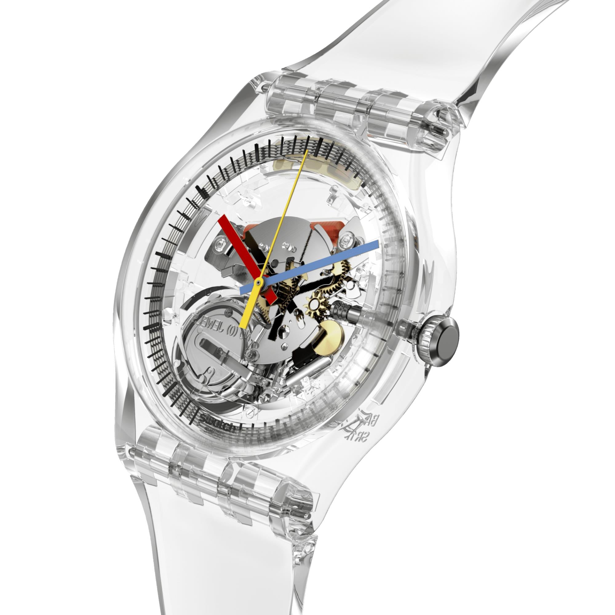 Swatch SwatchPay! Clearly New Gent Pay! Quartz Silicone Watch SO29K115-5300