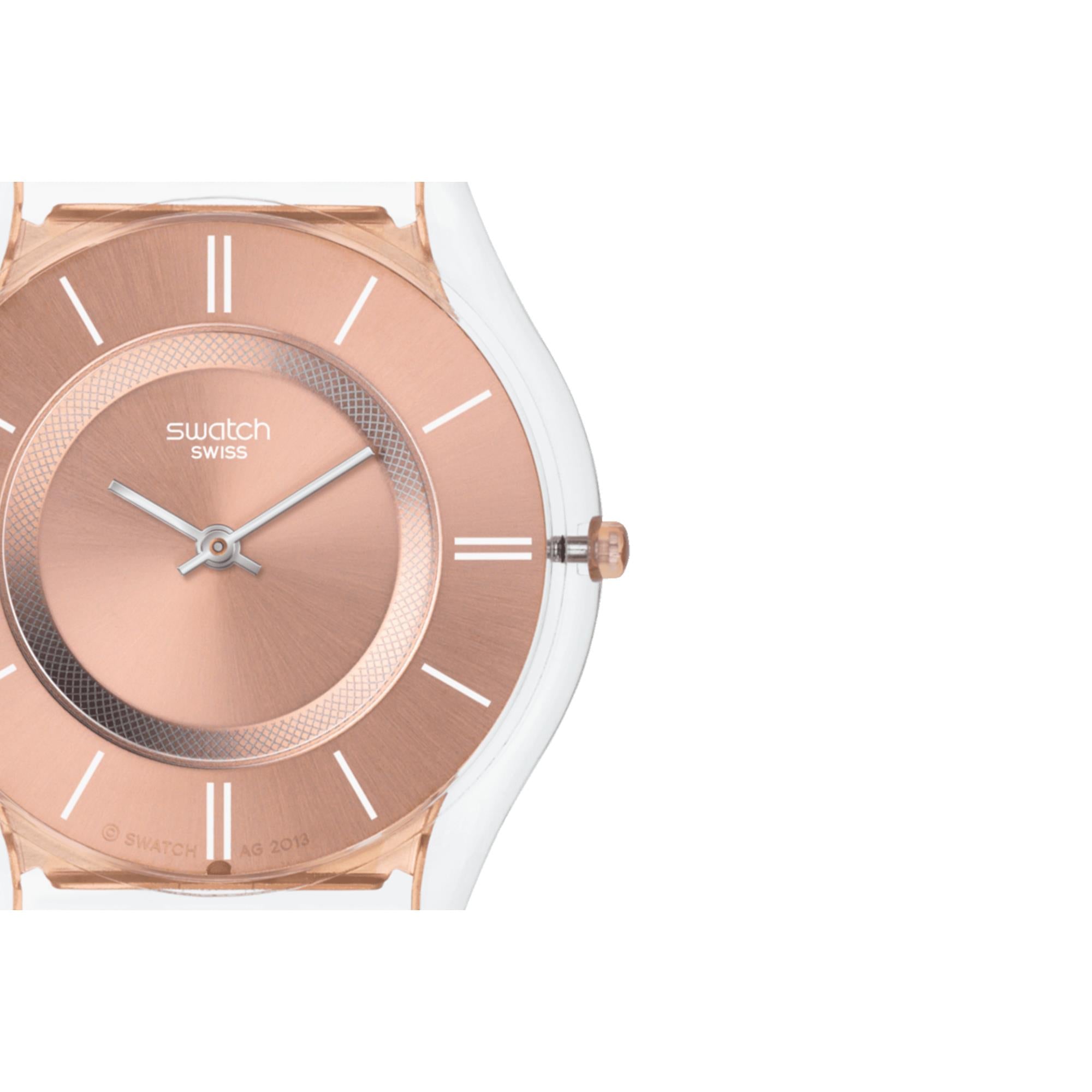 Swatch Hello Darling Quartz Pink Dial Milanese Bracelet Ladies Watch SS08K104M