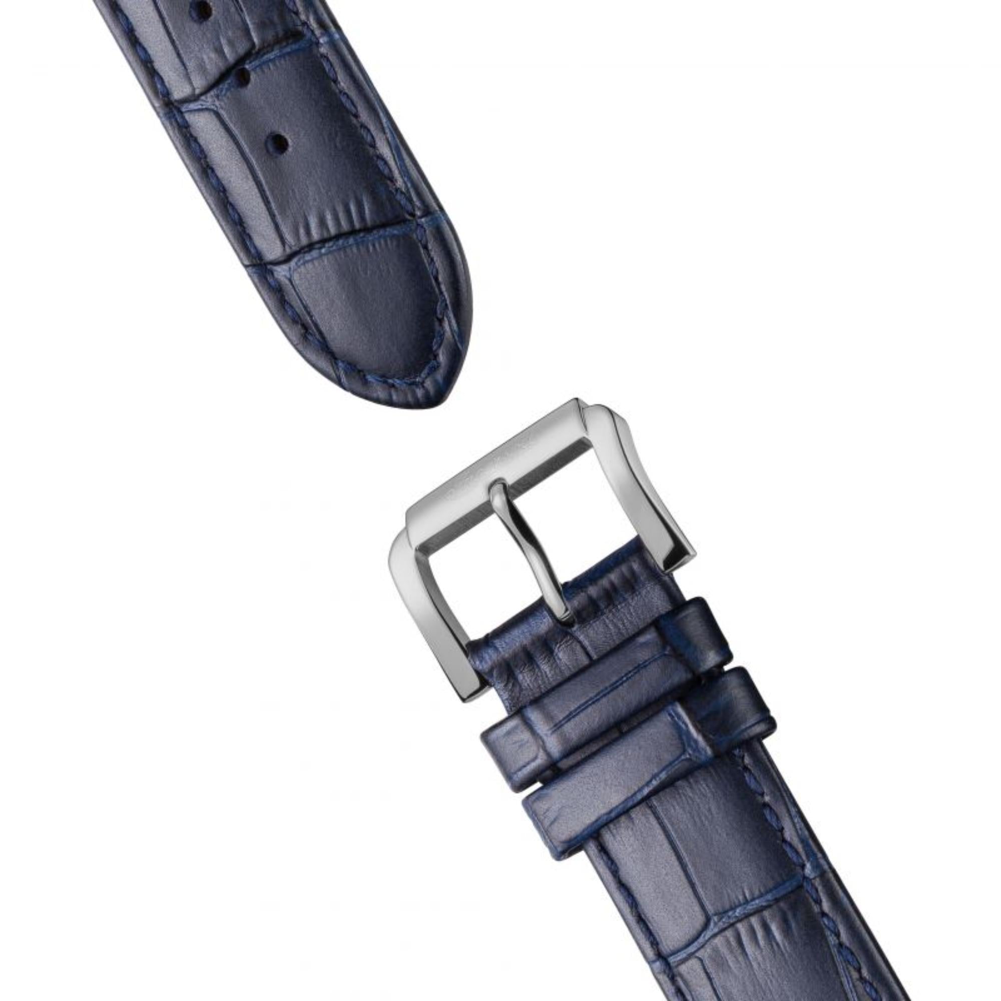 Ingersoll The Riff Automatic Silver Dial Blue Leather Strap Men's Watch I07401