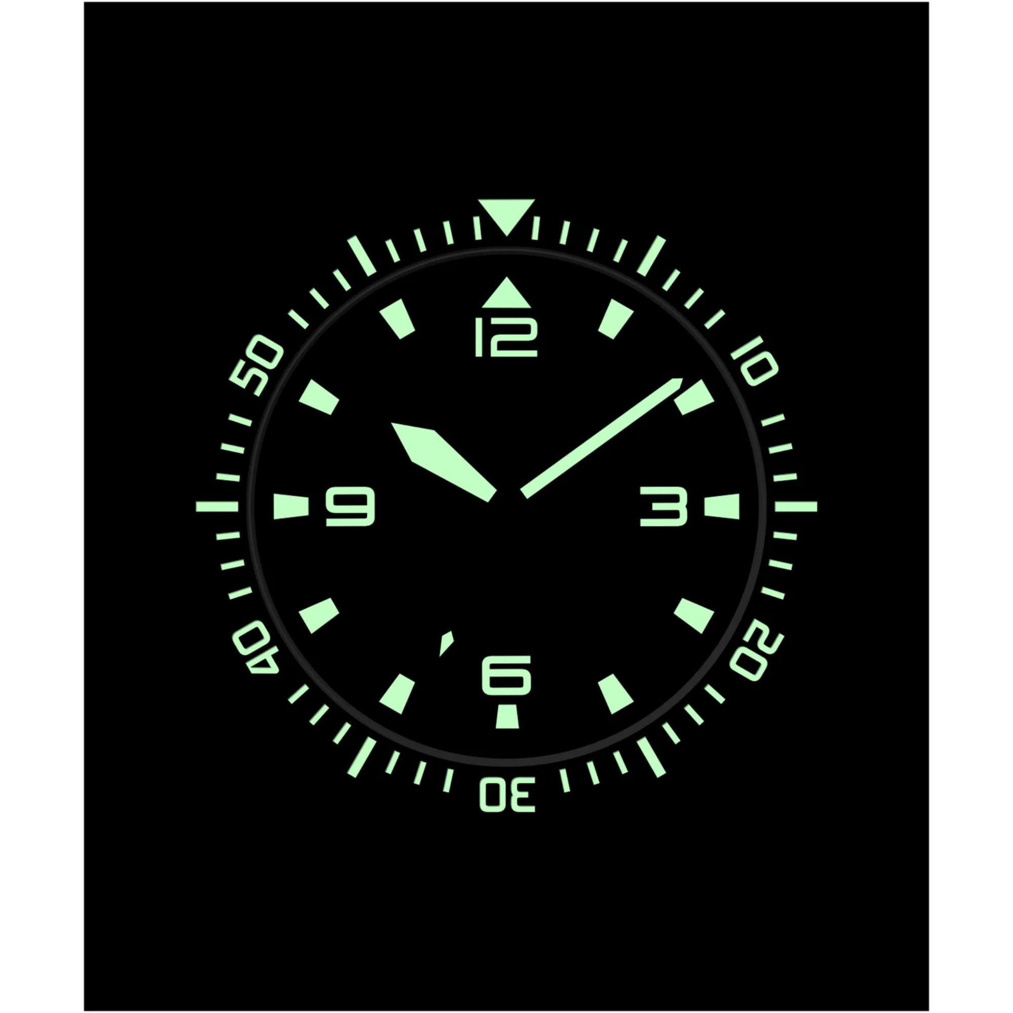 Elliot Brown Holton 12hr Black Dial Rubber Strap Men’s Watch 101-001-R06 12H