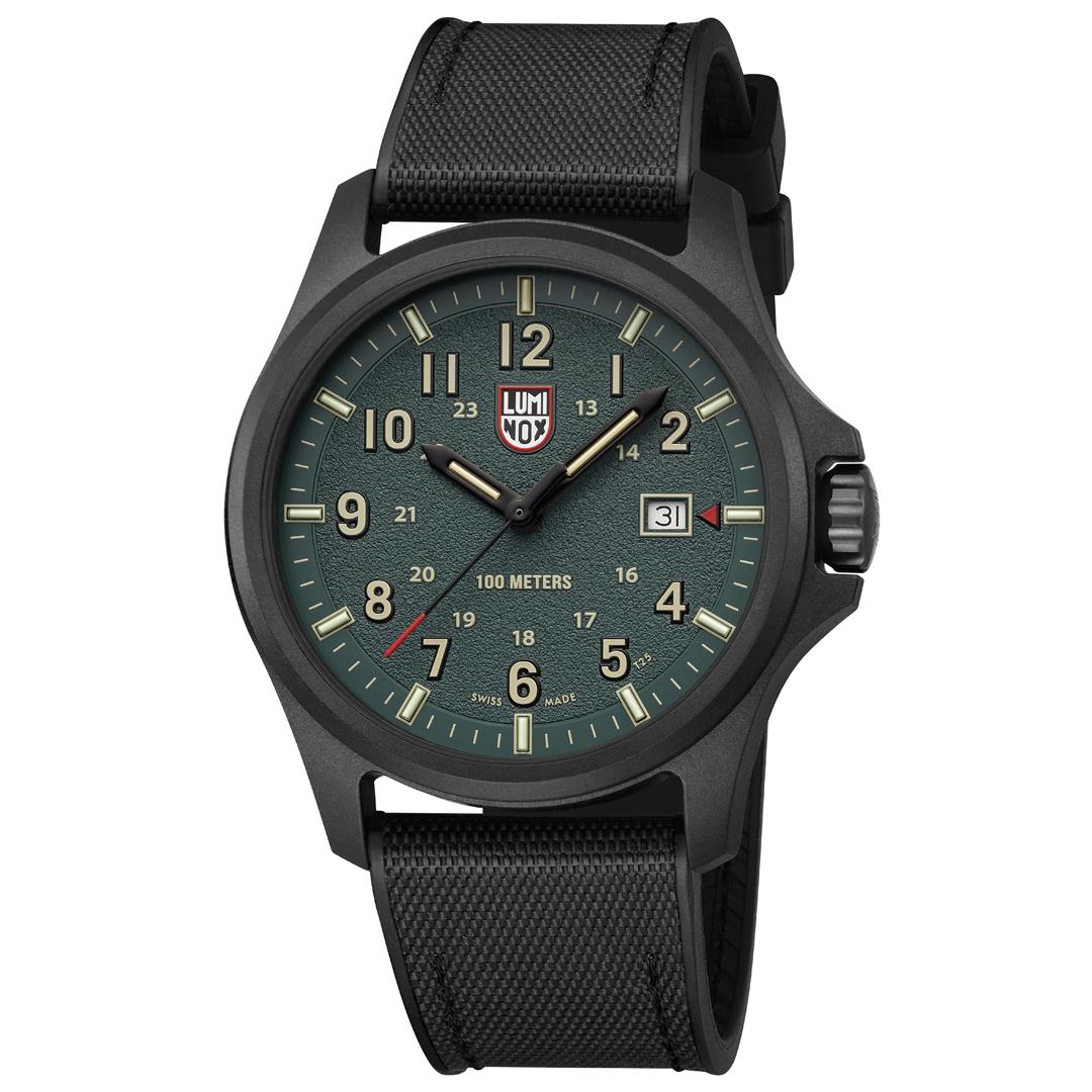 Luminox Atacama Field Quartz 1960 Series Green Dial Rubber Strap Men's Watch XL.1977