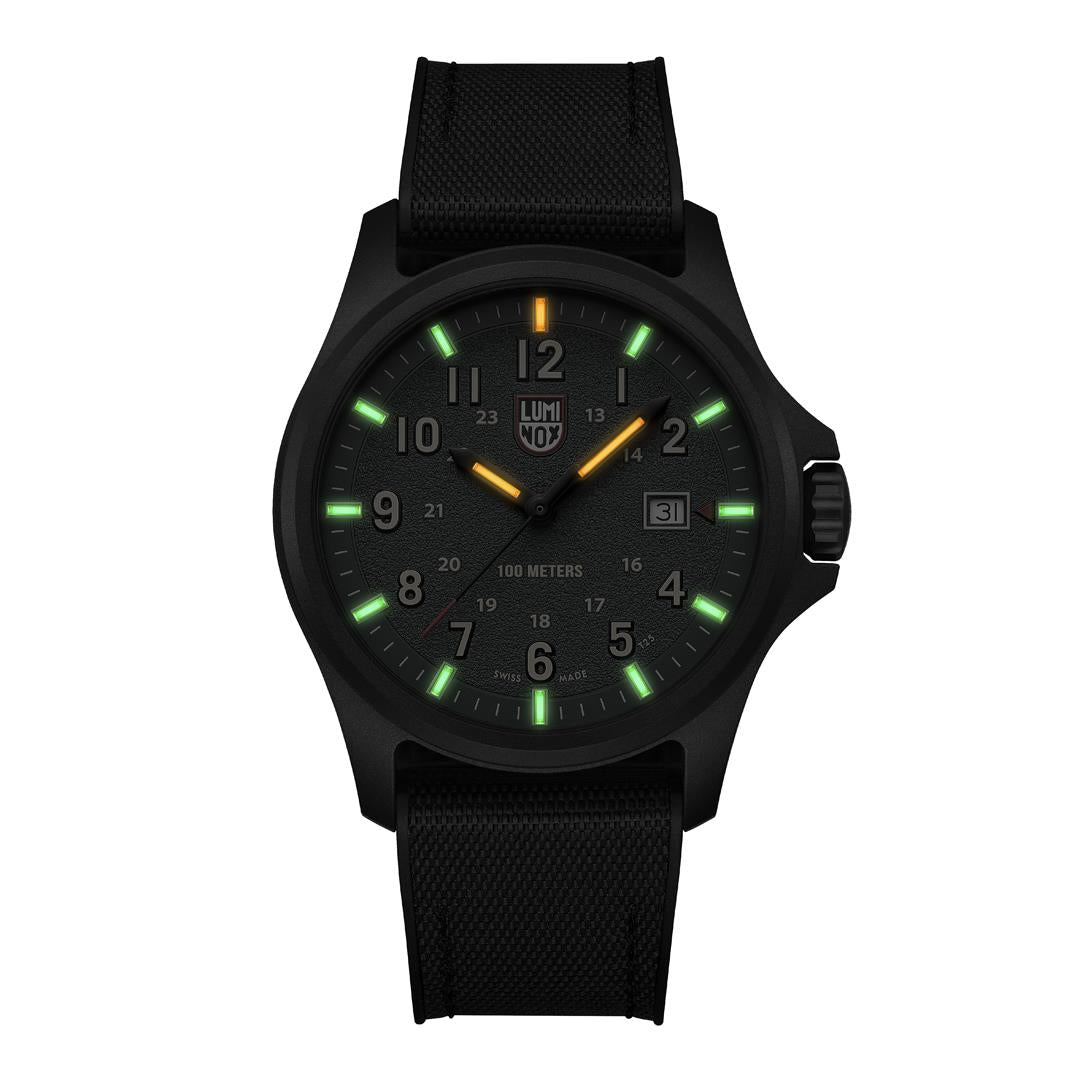 Luminox Atacama Field Quartz 1960 Series Green Dial Rubber Strap Men's Watch XL.1977