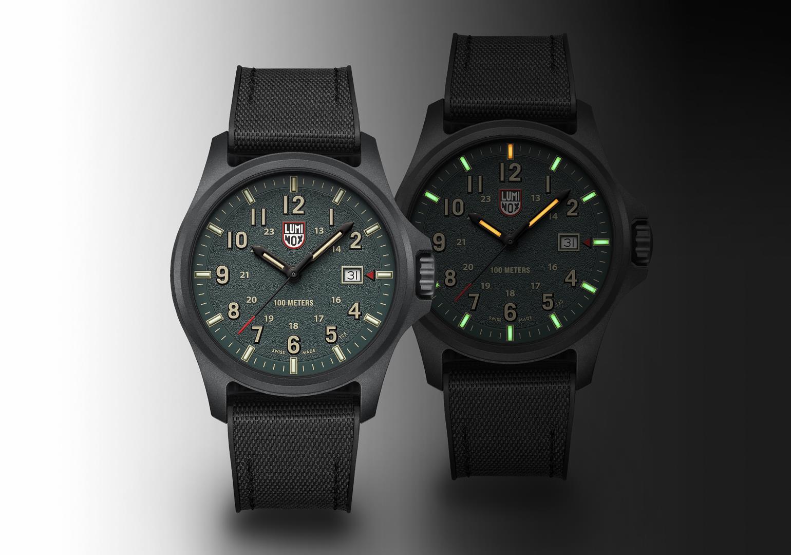 Luminox Atacama Field Quartz 1960 Series Green Dial Rubber Strap Men's Watch XL.1977