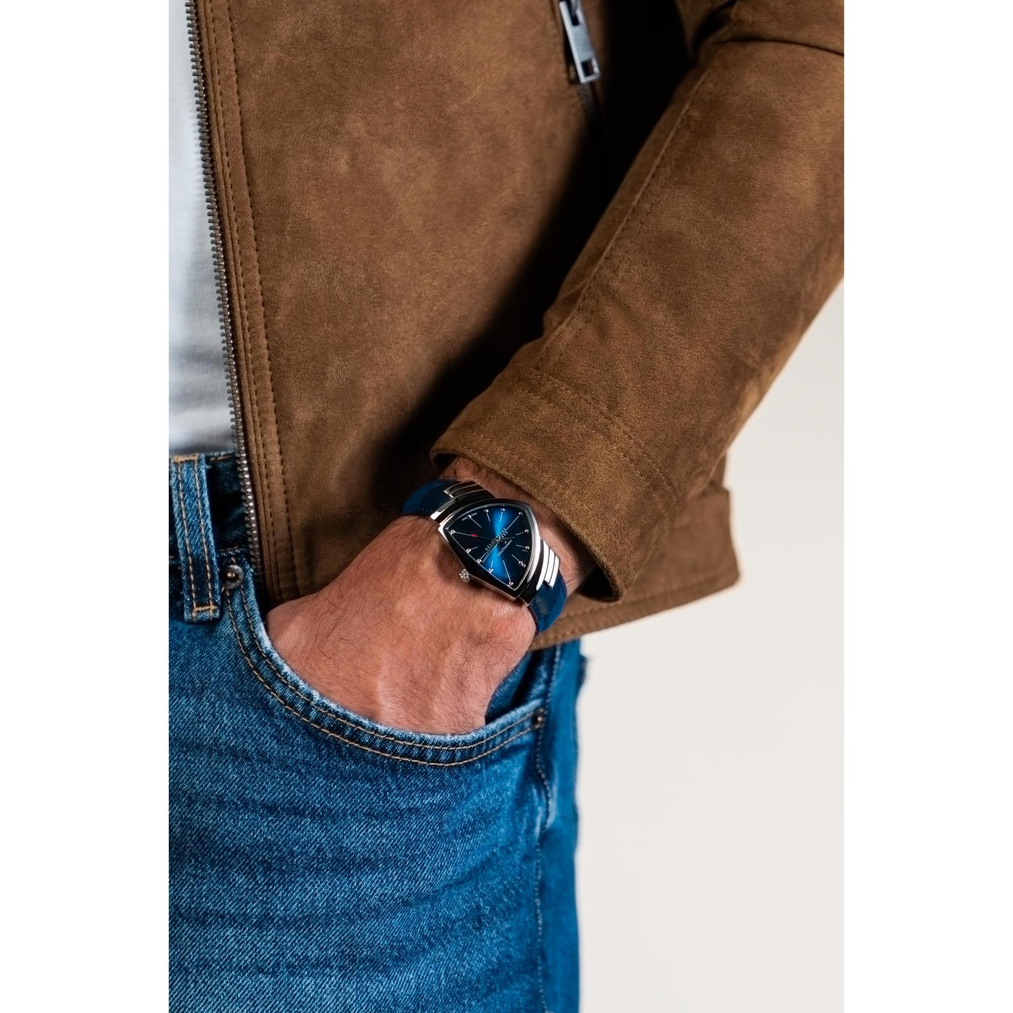 Hamilton Ventura Blue Dial Unisex Watch H24411942