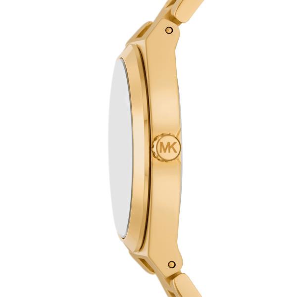 Michael Kors Lennox Gold-Tone Stainless Steel Bracelet Silver Dial Women's Watch MK7391