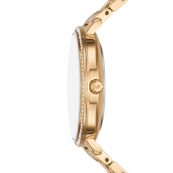 Michael Kors Pyper White Dial with Gold-Tone Stainless Steel Strap Ladies Watch MK4666