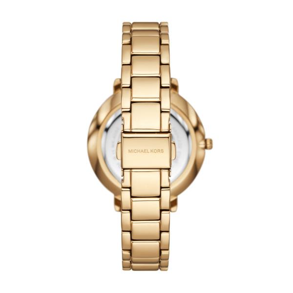 Michael Kors Pyper White Dial with Gold-Tone Stainless Steel Strap Ladies Watch MK4666