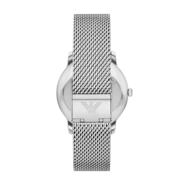 Emporio Armani Minimalist 42mm Green Dial Steel Mens Quartz Watch AR11578