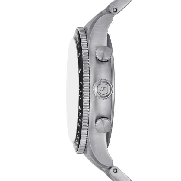 Fossil Sport Tourer Chronograph Stainless Steel Bracelet Black Dial Men's Watch FS6045