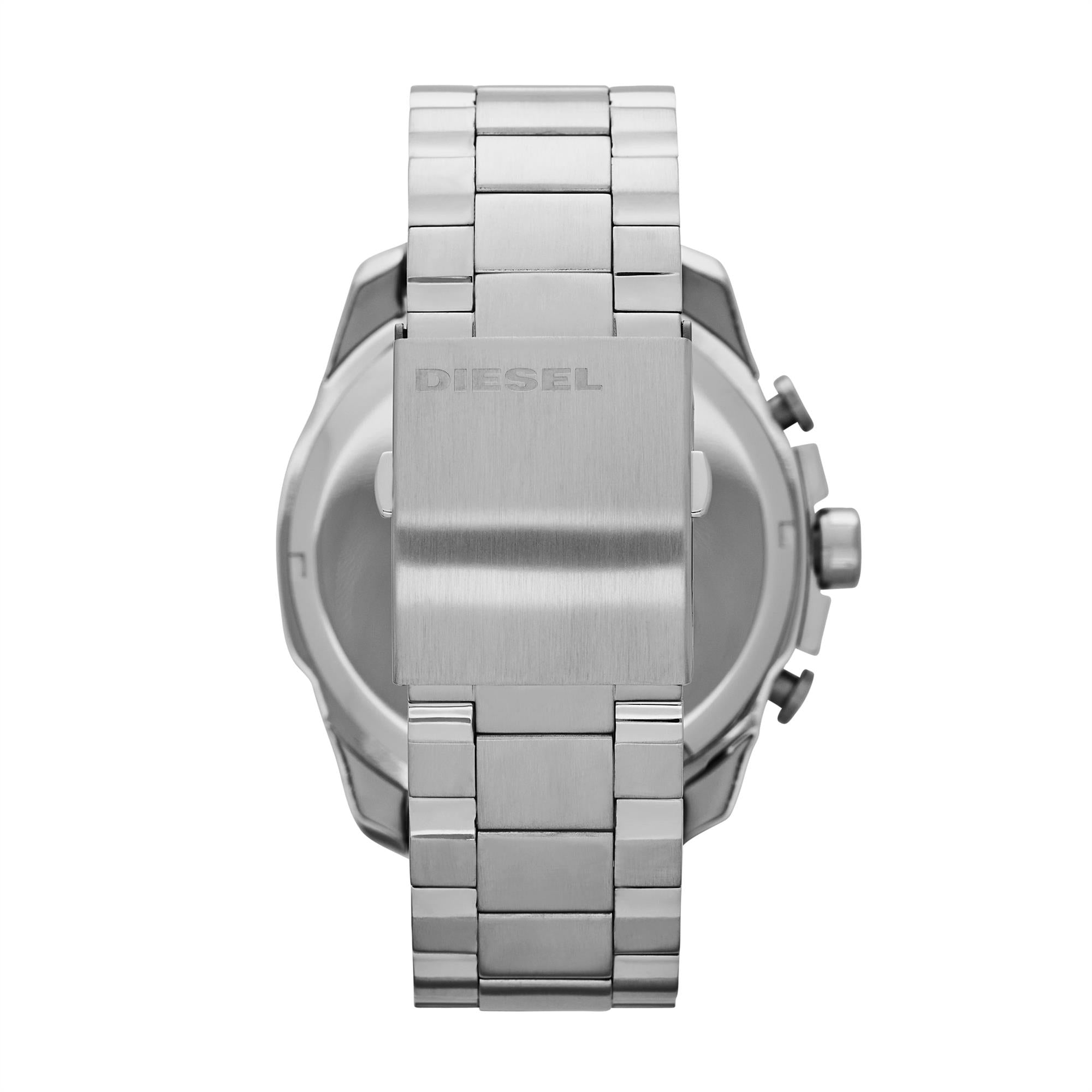 Diesel Mega Chief Stainless Steel Strap Black Dial Men's Watch DZ4308