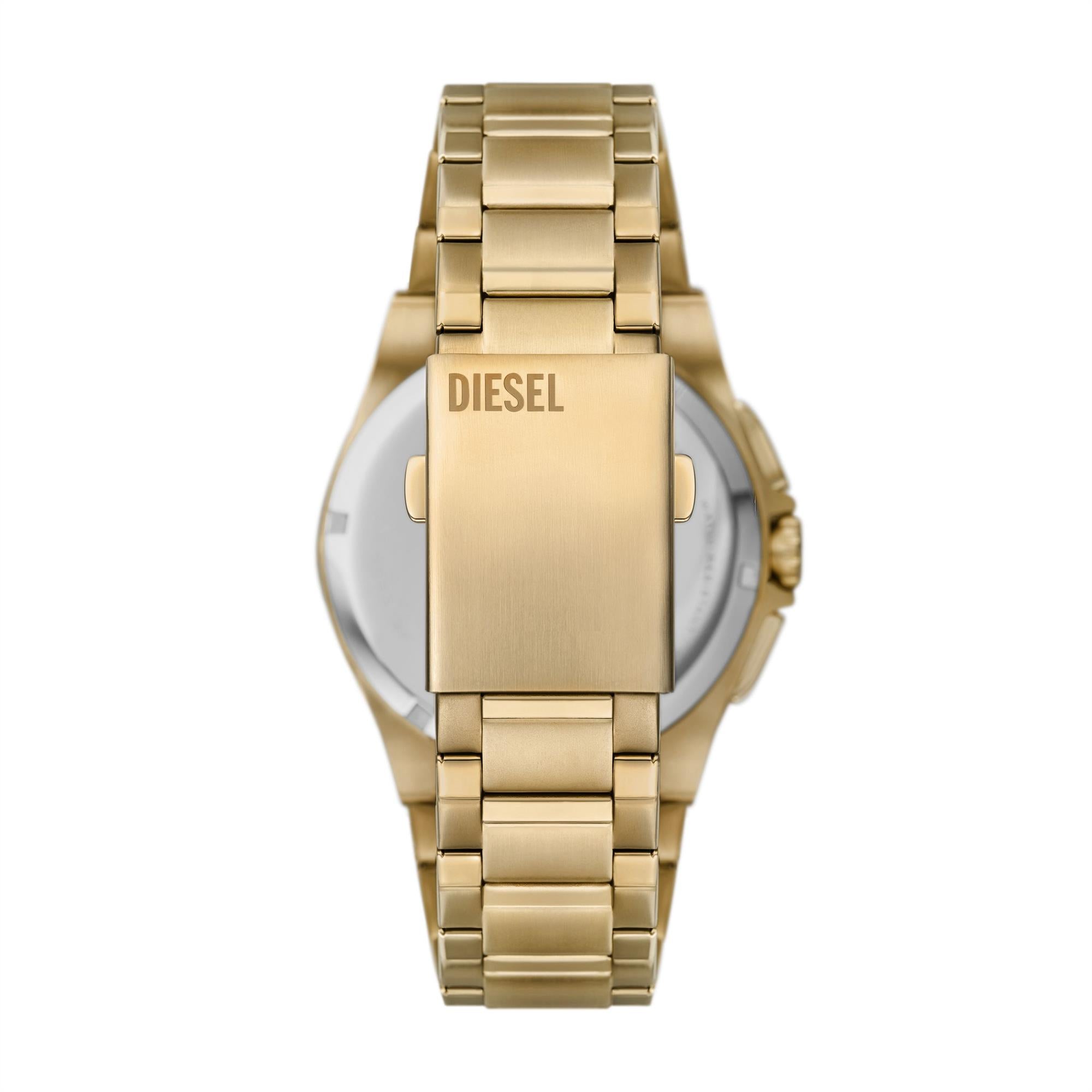 Diesel Framed Chronograph Gold-Tone Stainless Steel Gold Dial Men's Watch DZ4659