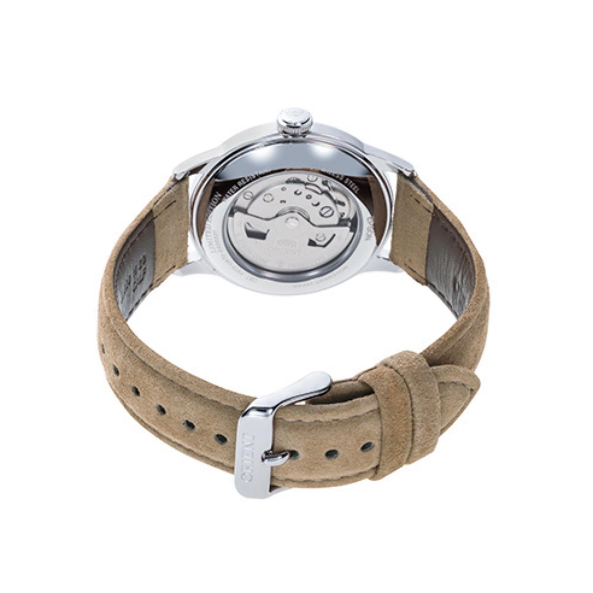 Orient Bambino Ex-Display Version 7 Grey Dial Automatic Leather Strap Men's Limited Edition Watch RA-AC0M07N10B