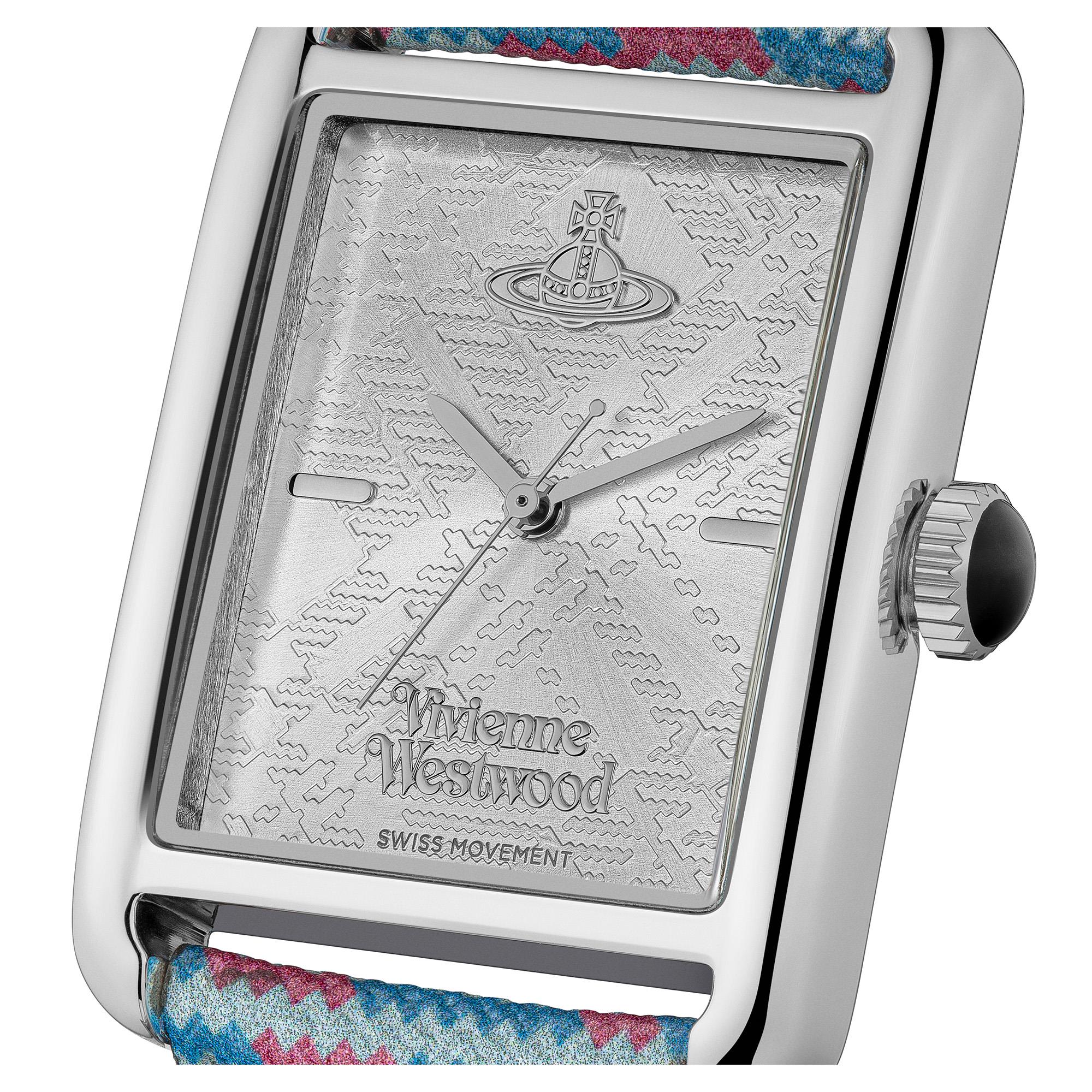Vivienne Westwood Shacklewell Quartz Silver Dial Leather Strap Ladies Watch VV297SLMT