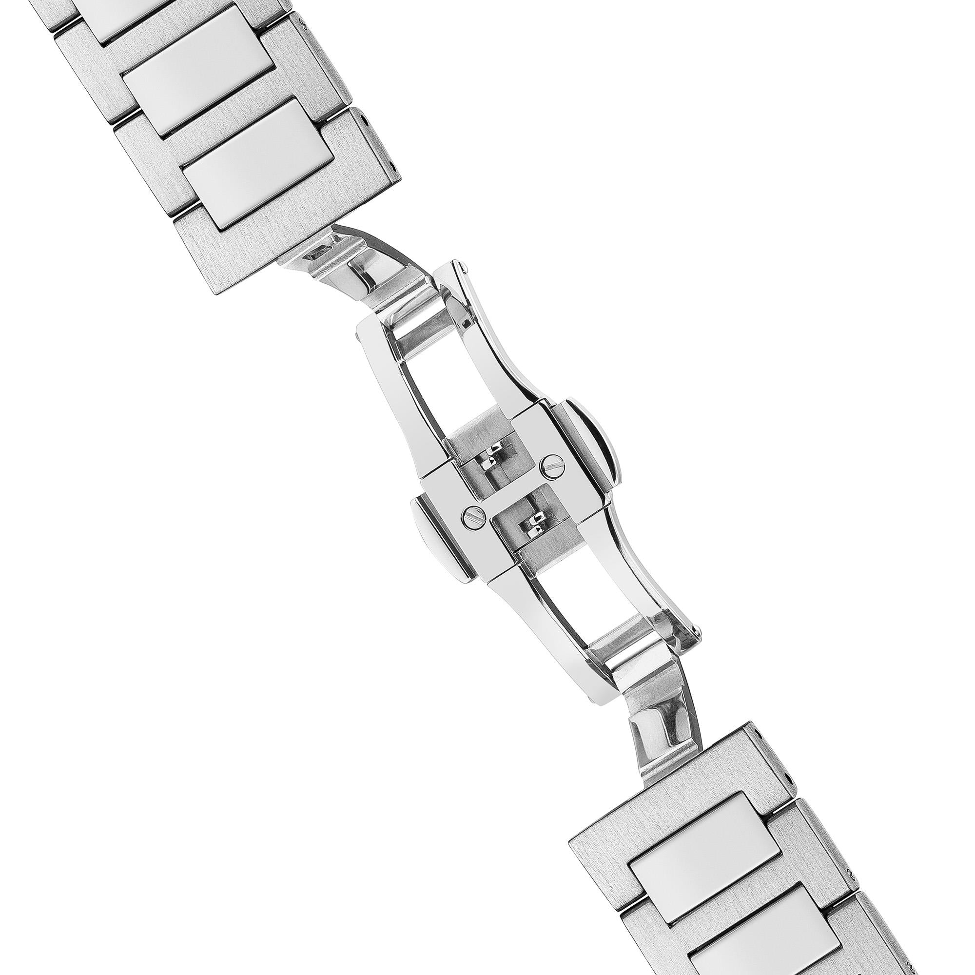 Ingersoll 1892 The Baller Automatic Men's Watch with Black Skeleton Dial and Silver Stainless Steel Bracelet  - I15002