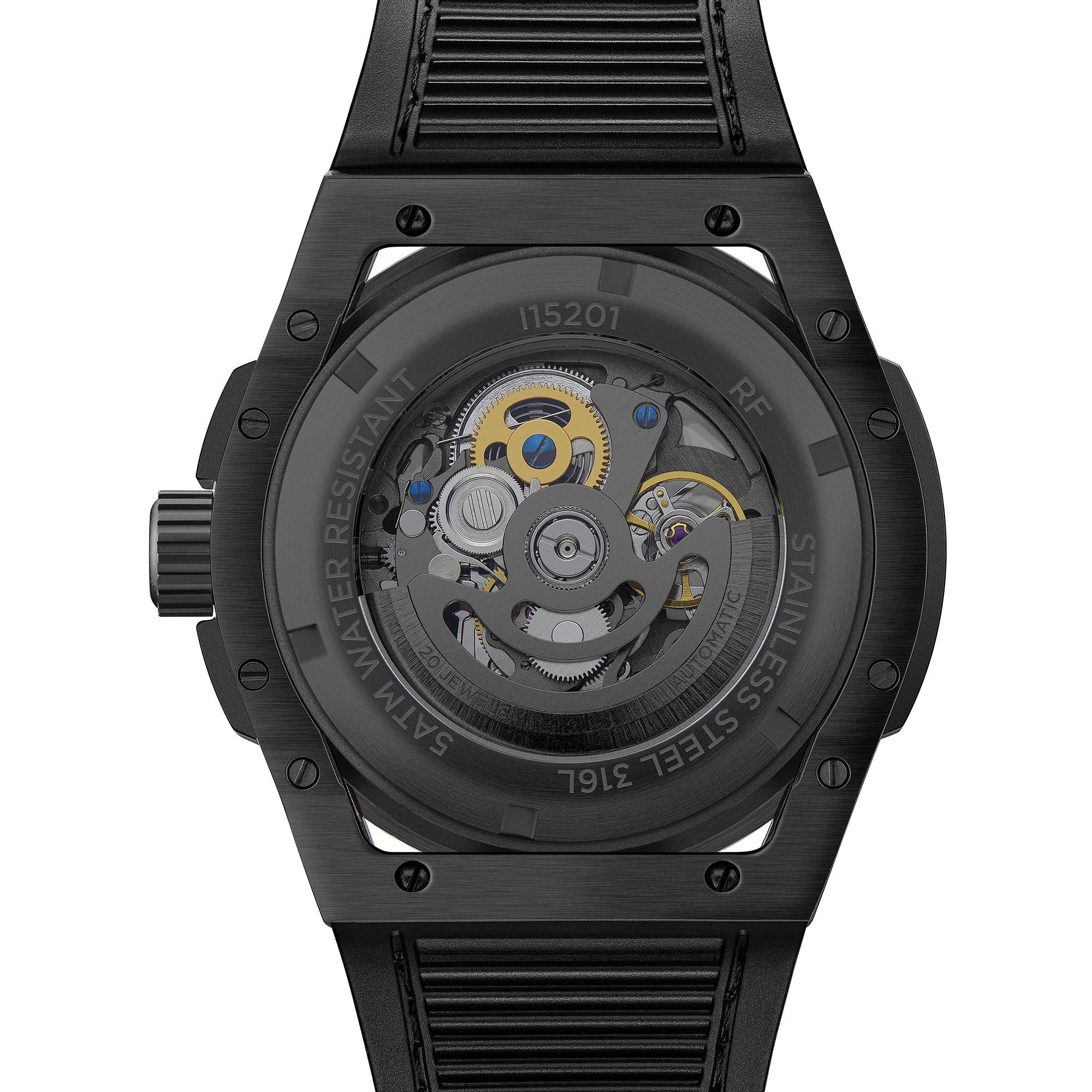 Ingersoll 1892 The Springfield Automatic Black Dial Black PU Strap Men's Watch I15201