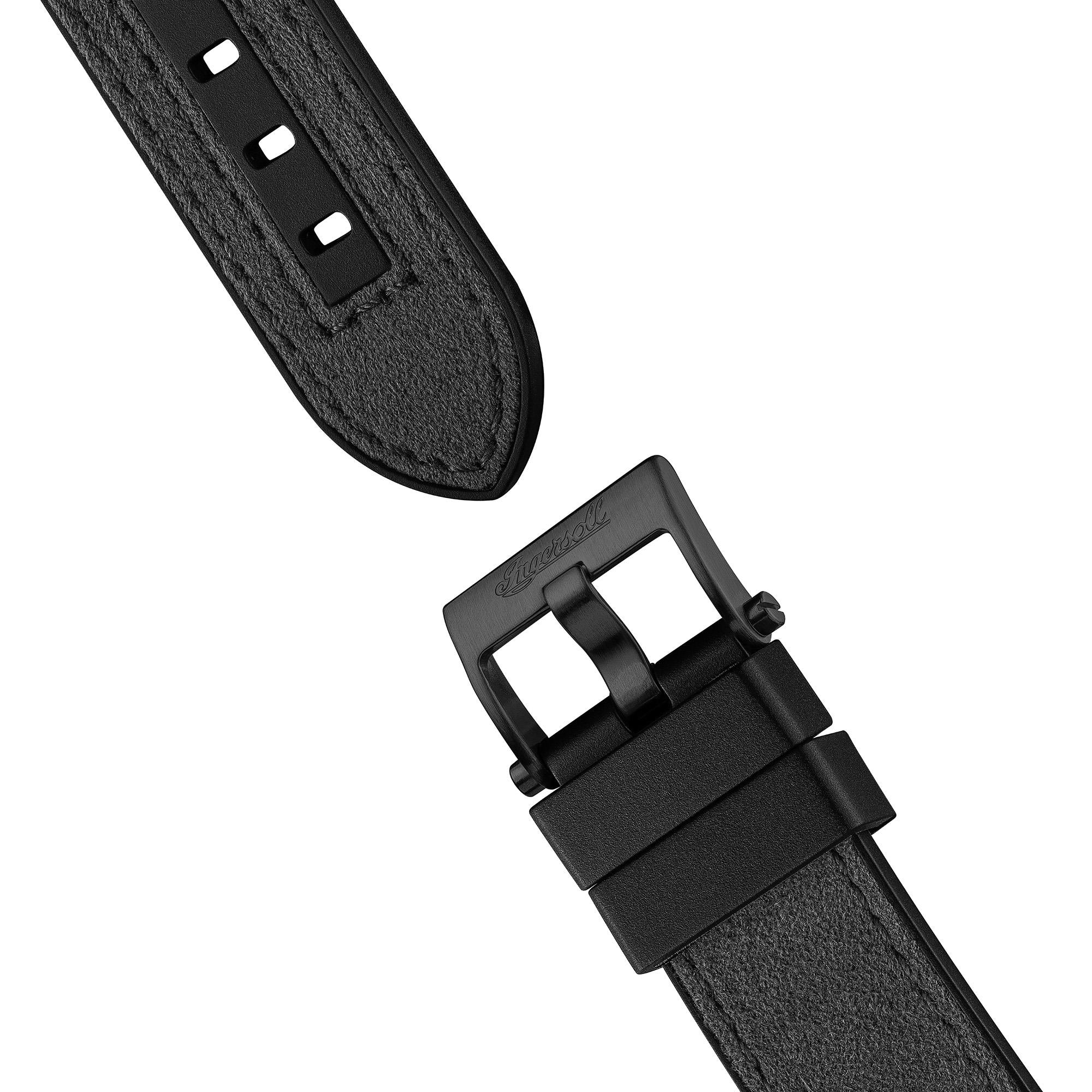Ingersoll 1892 The Springfield Automatic Black Dial Black PU Strap Men's Watch I15201