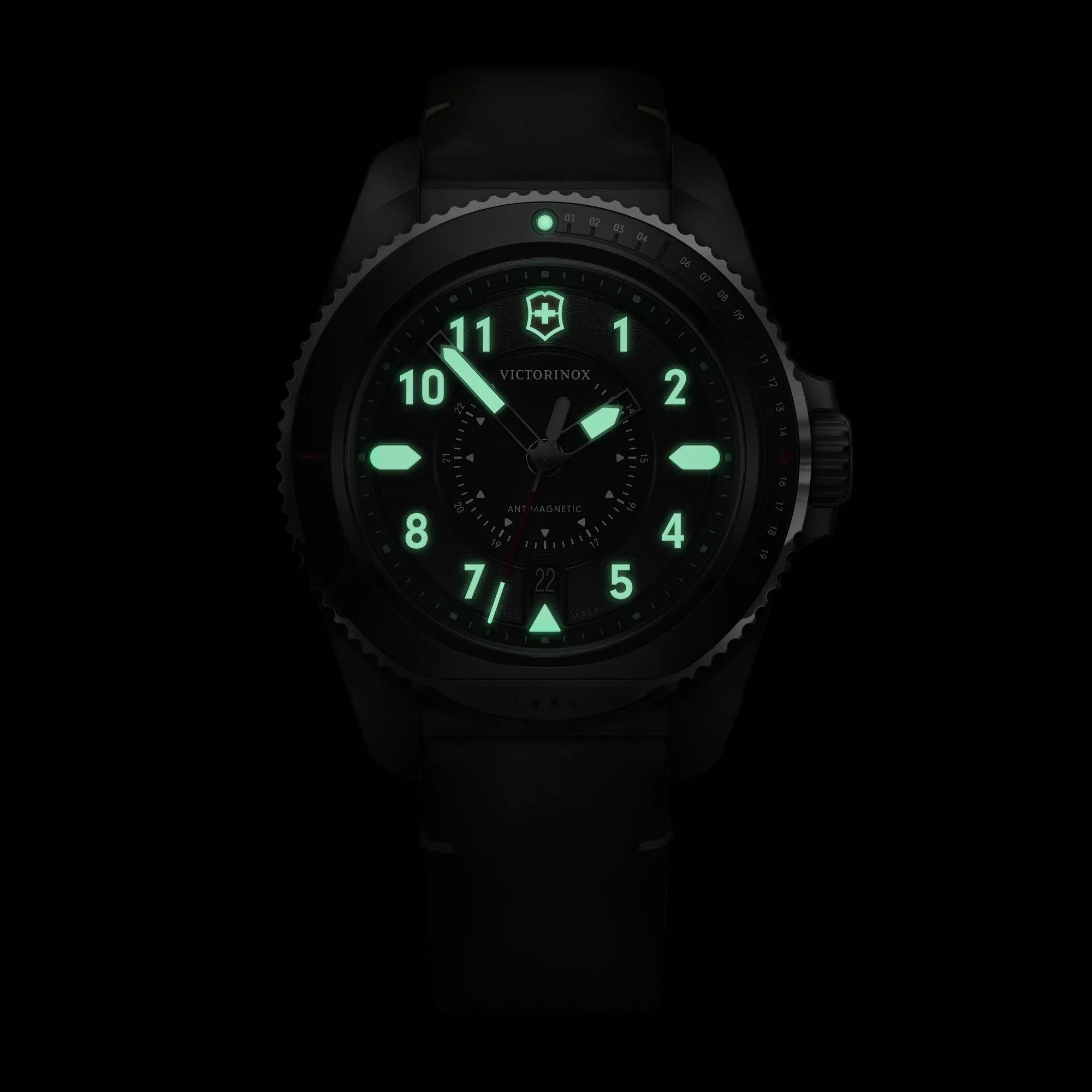 Victorinox Journey 1884 Black Dial Quartz Watch with Black