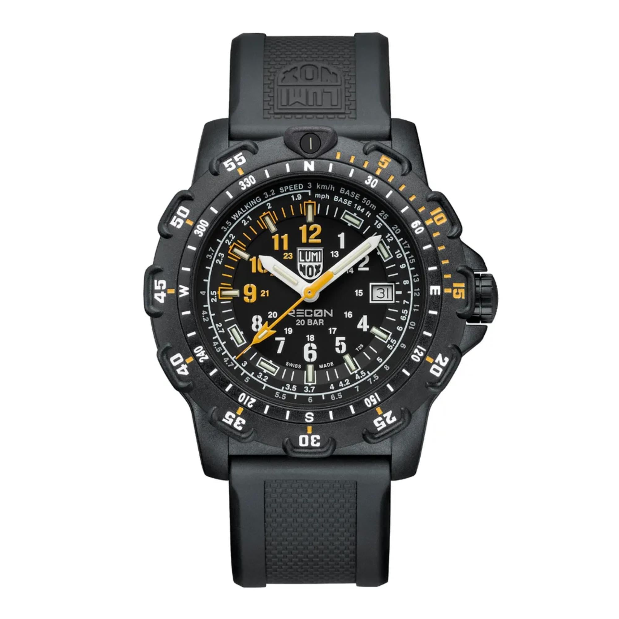 Luminox Recon Pointman Quartz Black Dial Nitrile Rubber Strap Men's Watch XL.8825.H.SET