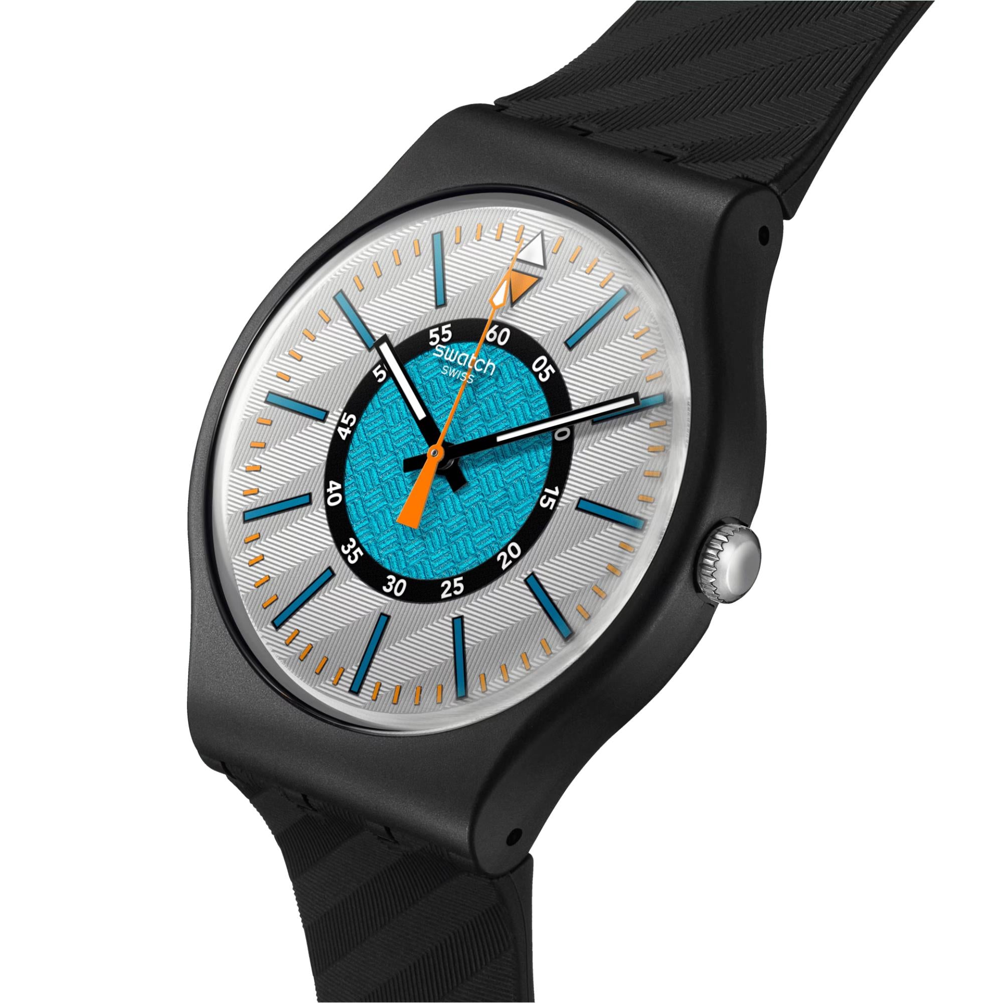 Swatch Good To Gorp Bioceramic Black Dial Silicone Strap Unisex Watch SO32B119
