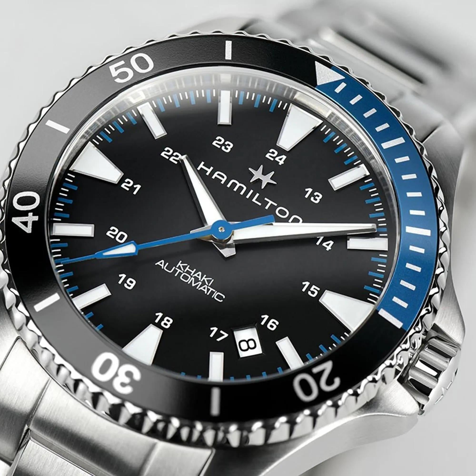 Hamilton Khaki Navy Scuba Automatic Black Dial Men's Watch H82315131