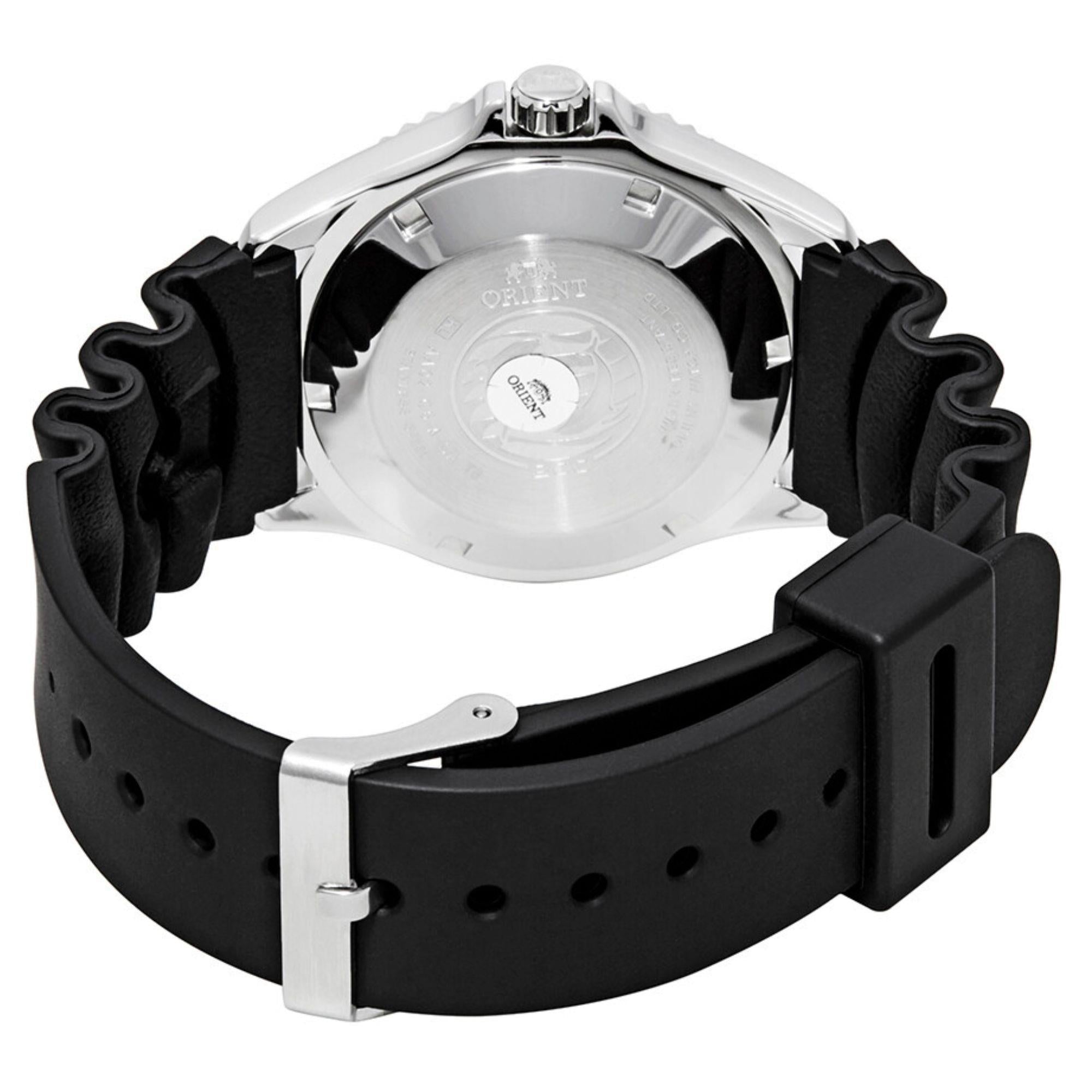 Orient Ray II  42mm Black Dial Rubber Mens Automatic Watch FAA02007B9