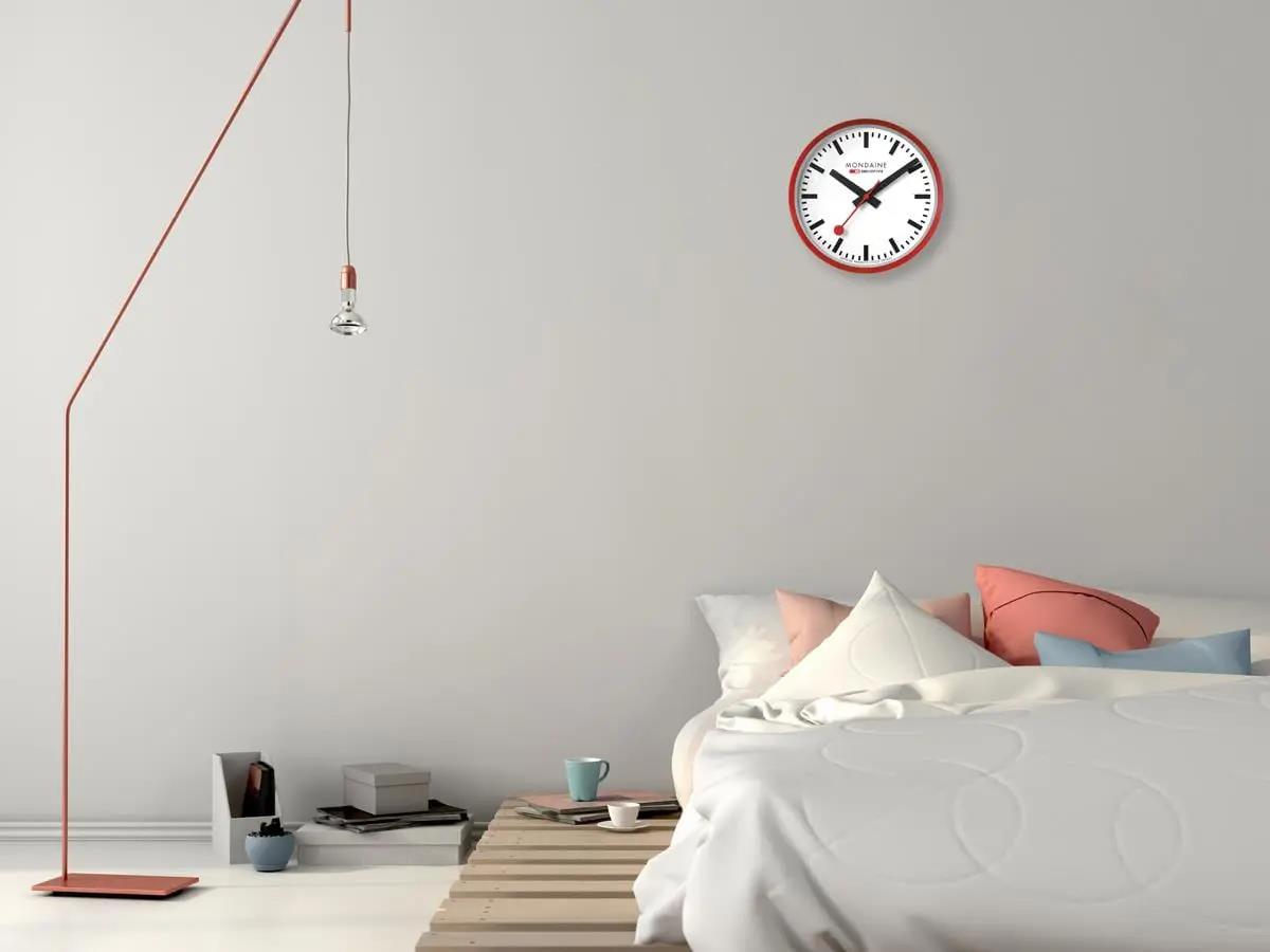 Mondaine Swiss Railways Red Wall Clock A990.CLOCK.11SBC 250mm