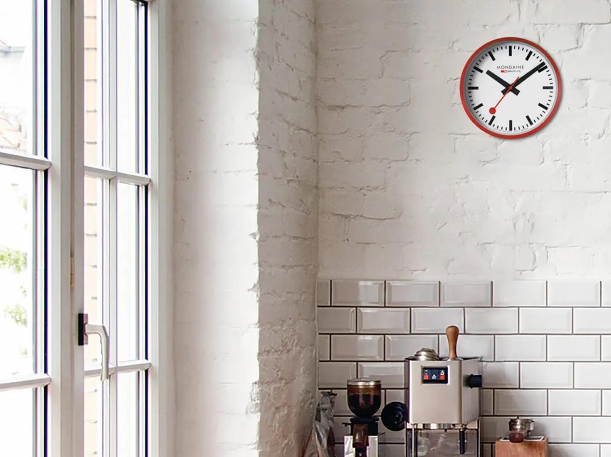 Mondaine Swiss Railways Red Wall Clock A990.CLOCK.11SBC 250mm