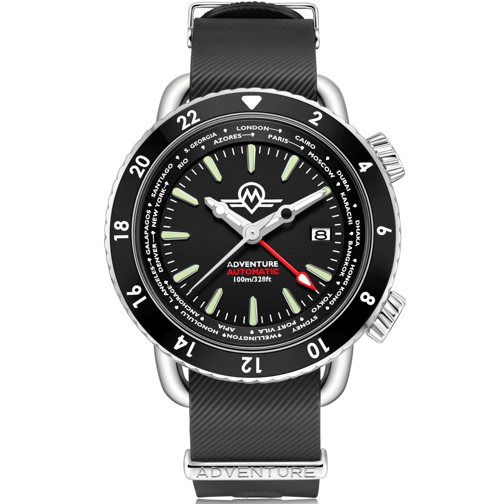 Monro Adventure Urban Black Dial Automatic Men's Watch MA-1